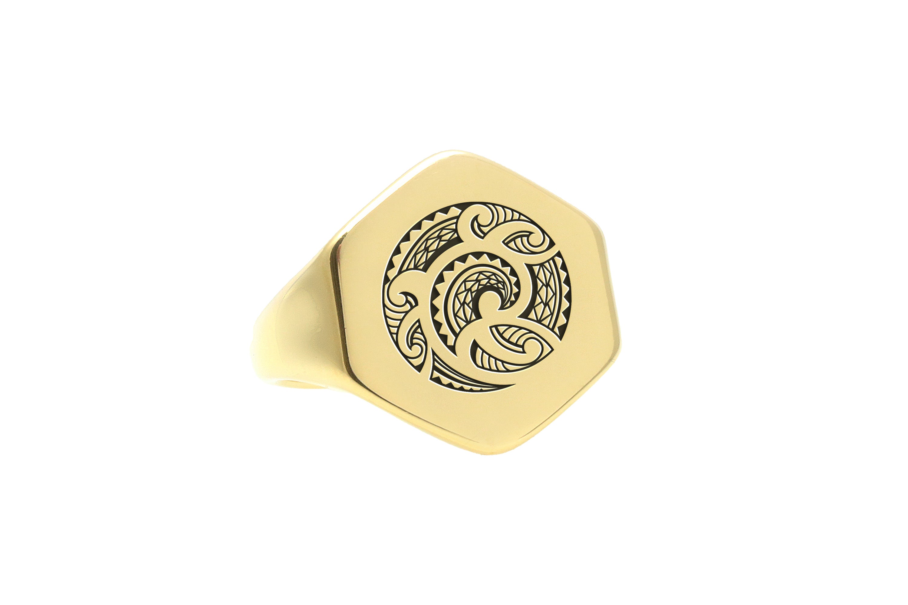 14k Gold Samoan Signet Ring