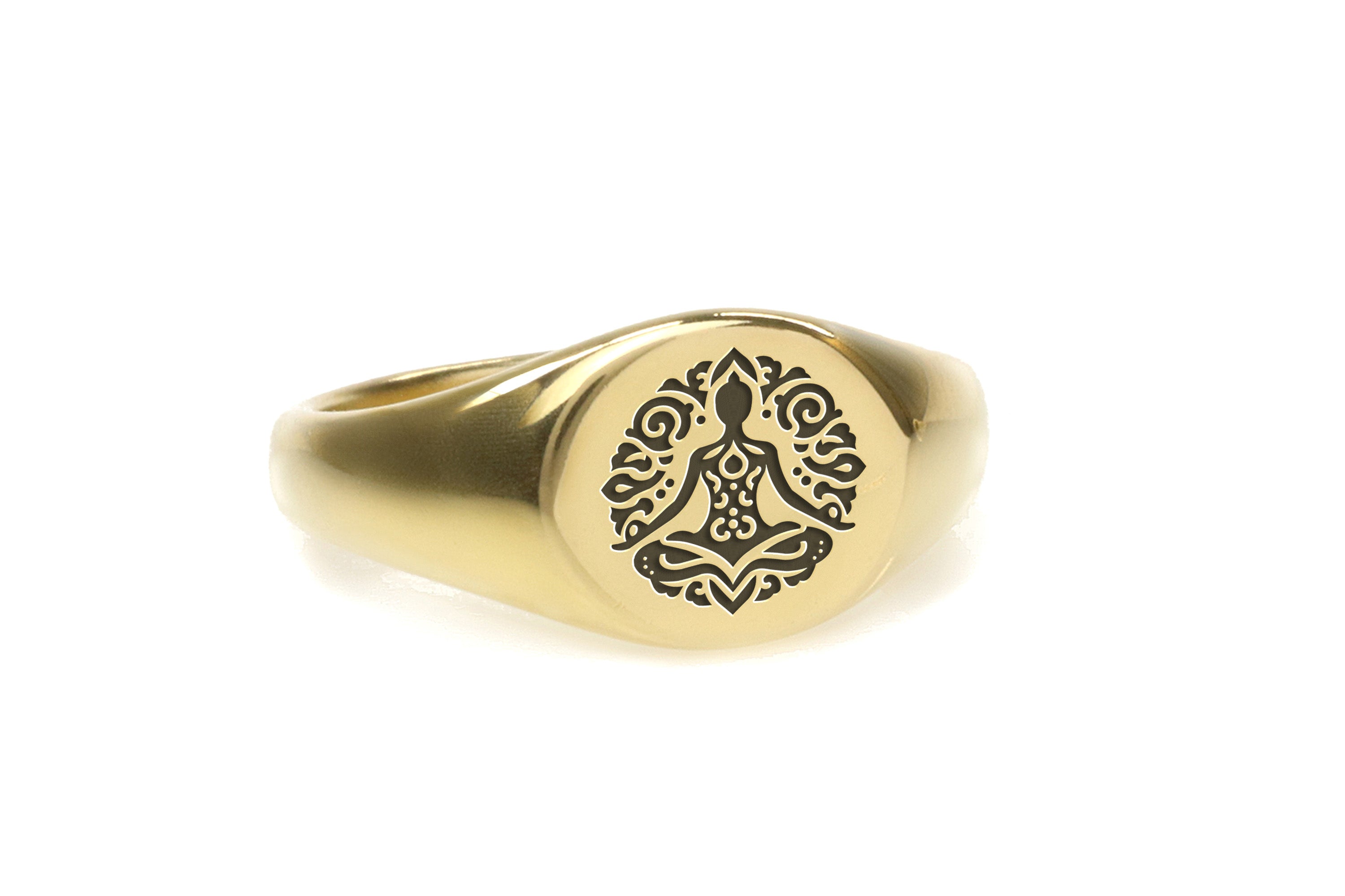 Engraved Buddhism Ring