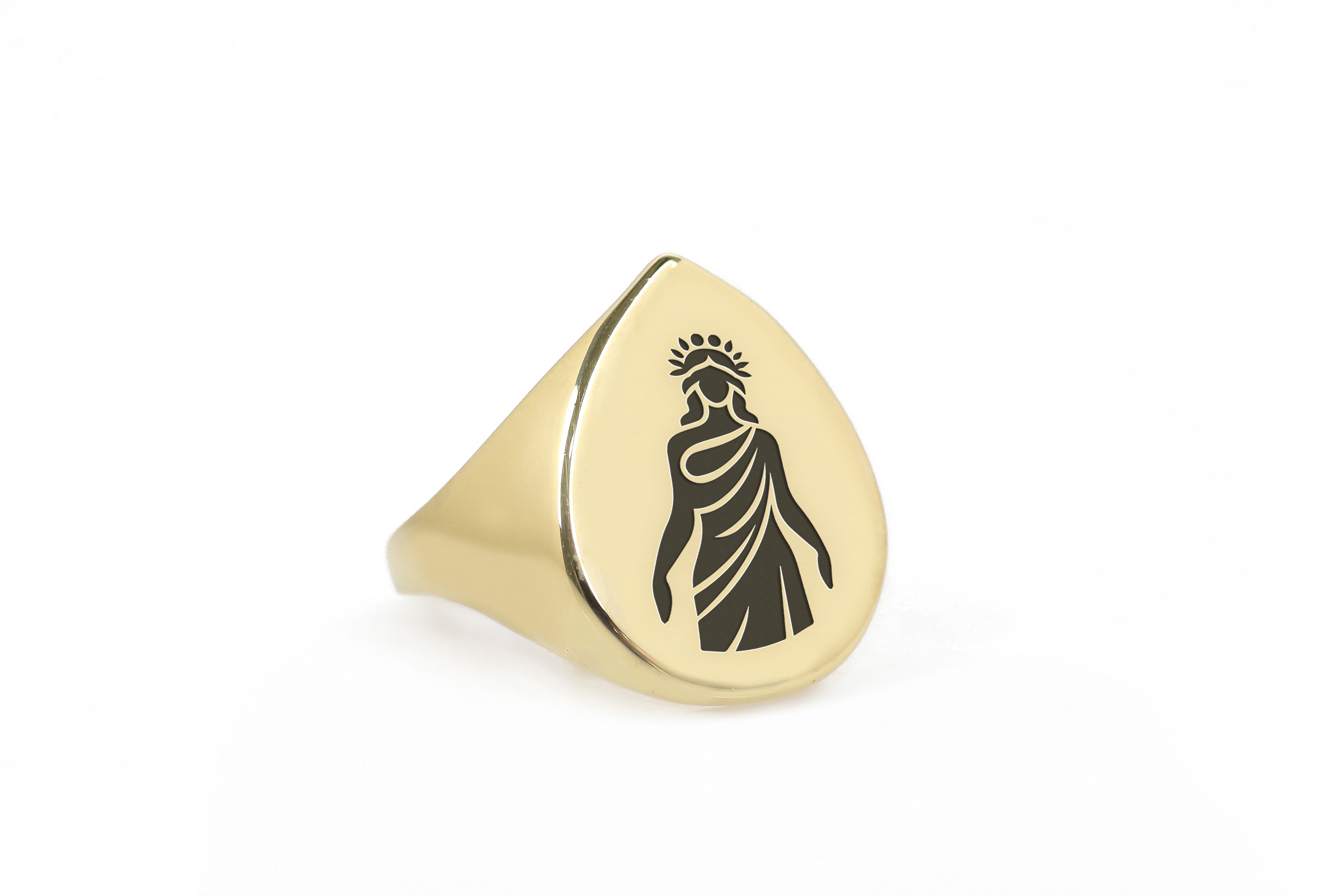Greek Goddess Gold Ring