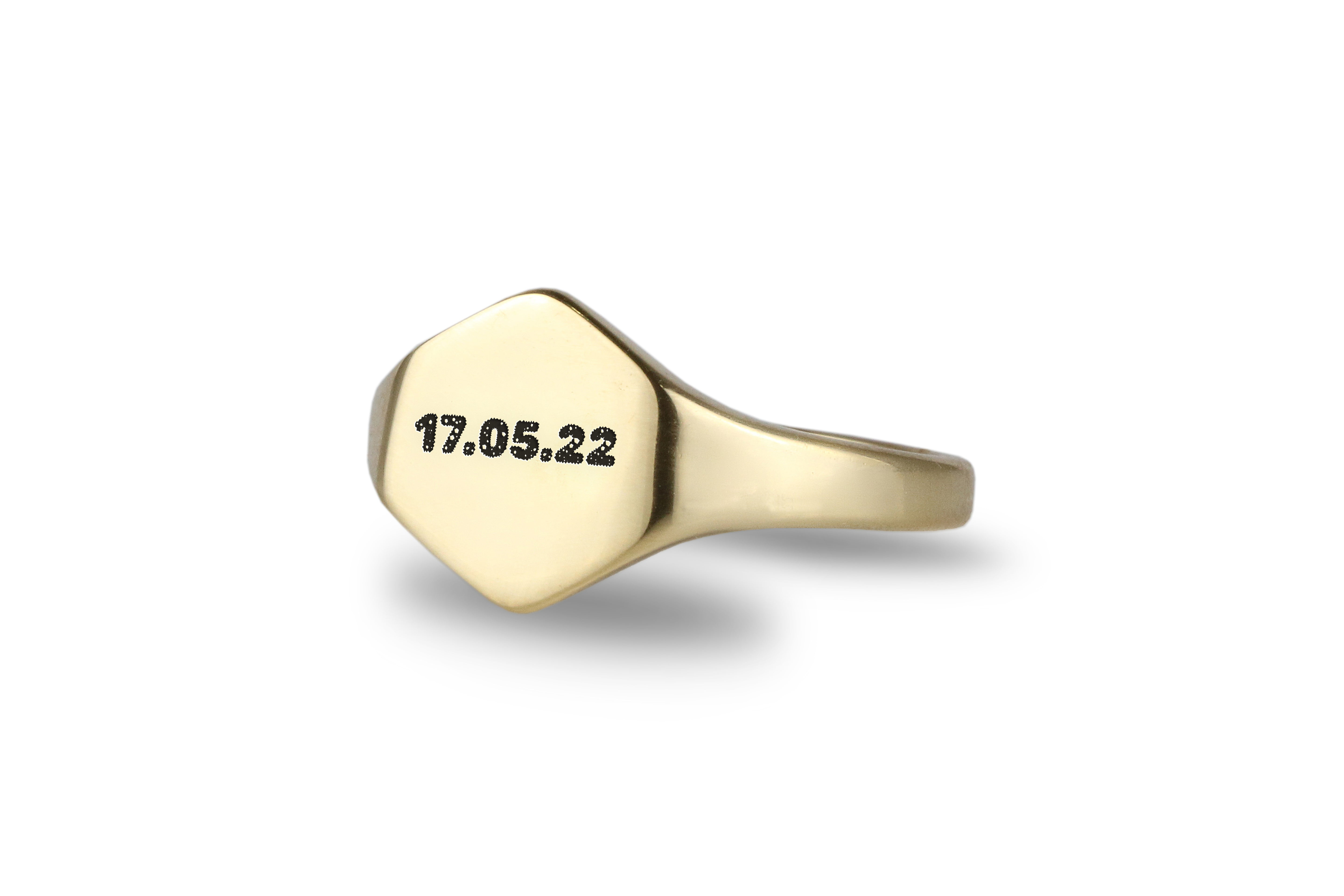 Custom Date Day Ring