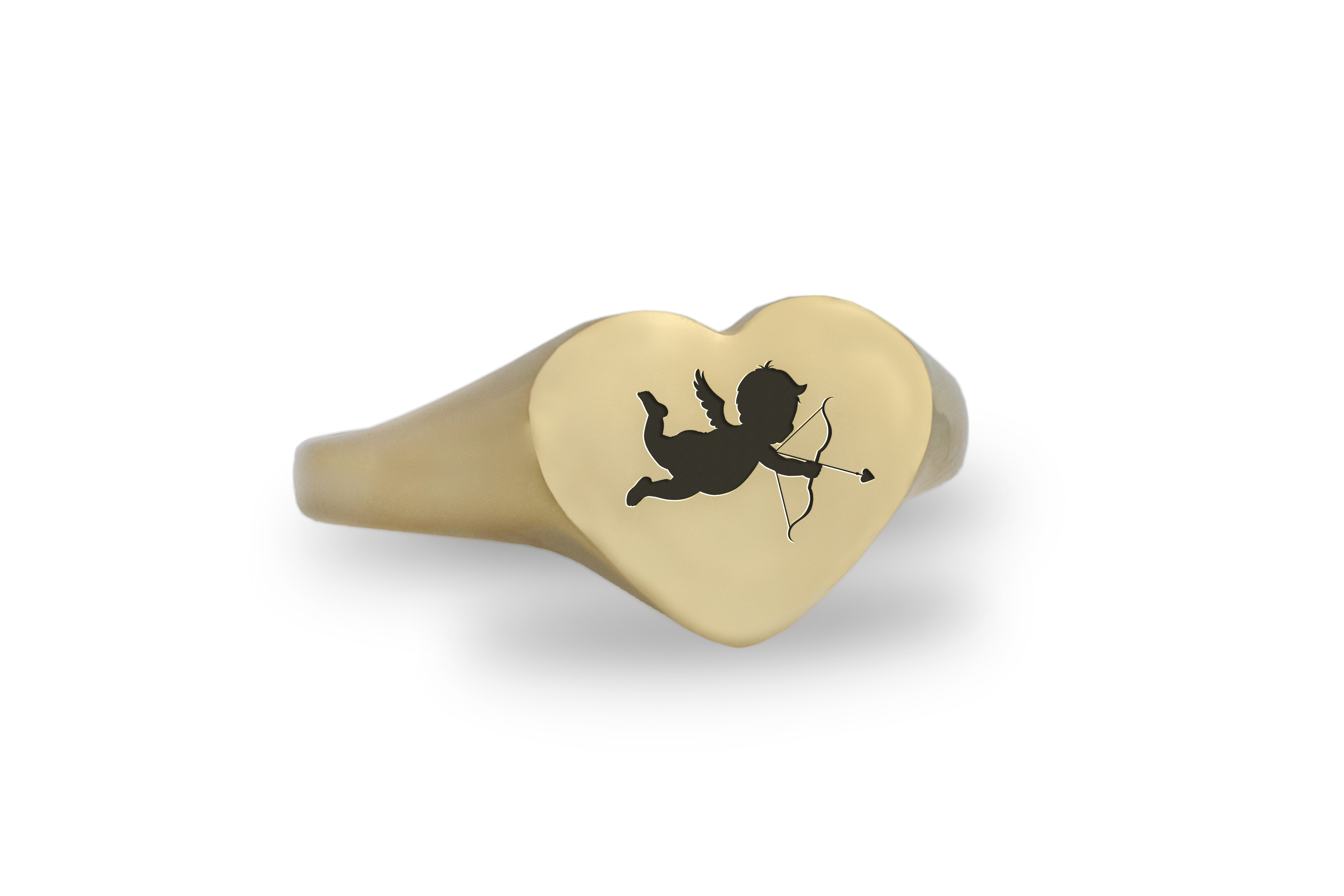 Engraved Cupid Ring