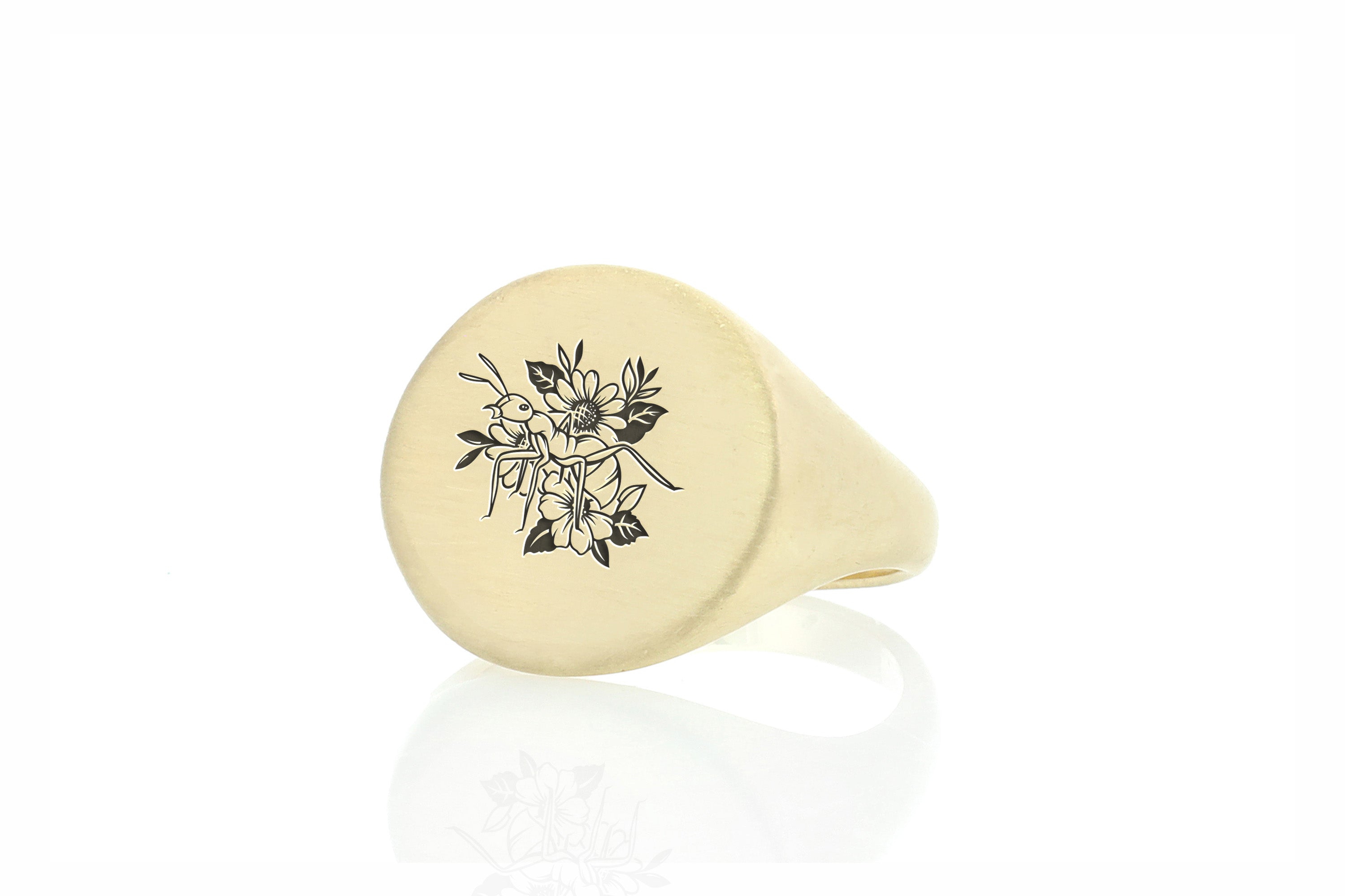 14k Gold Custom Insect Ring
