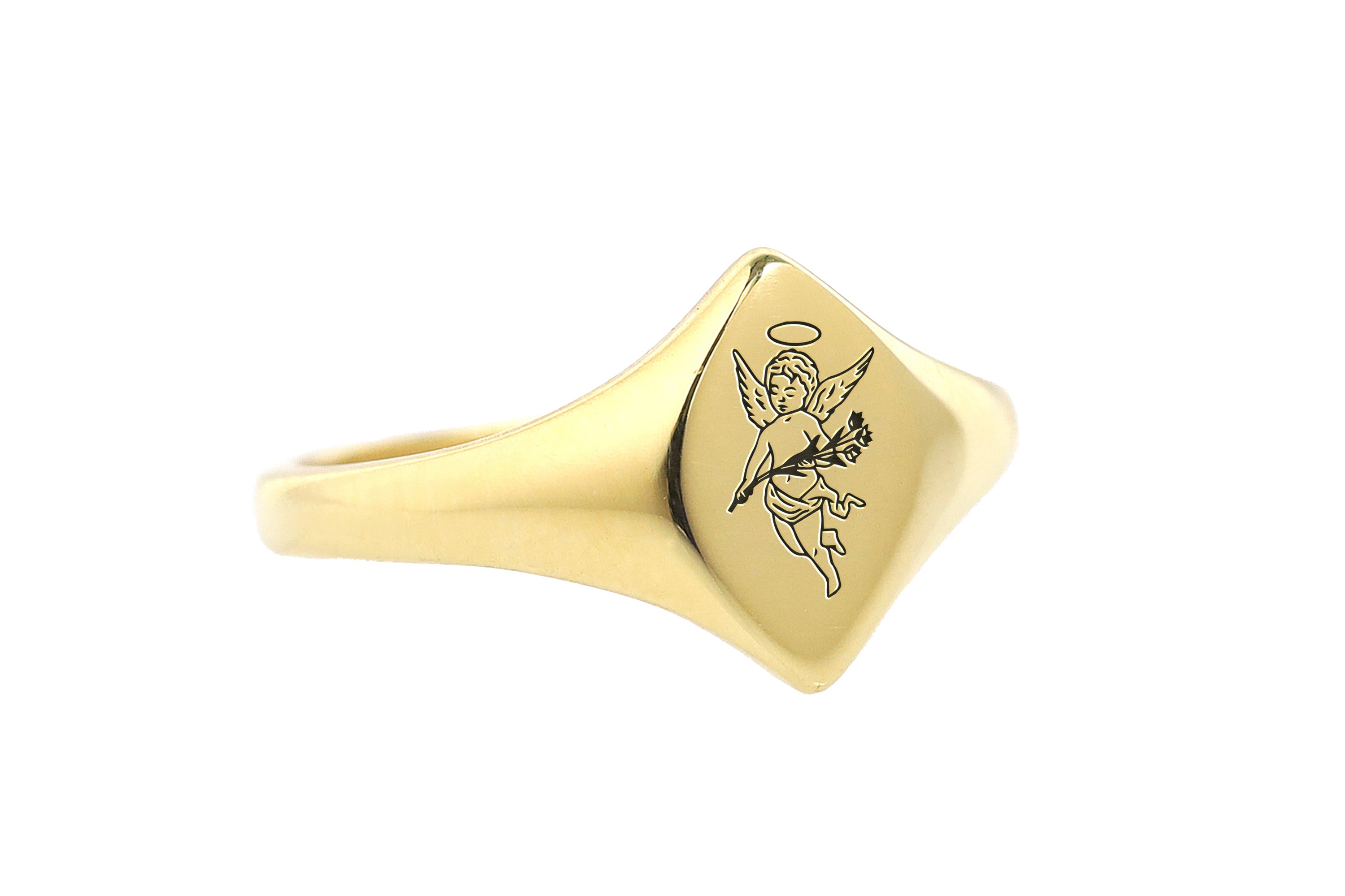 Cute Cupid Signet Ring