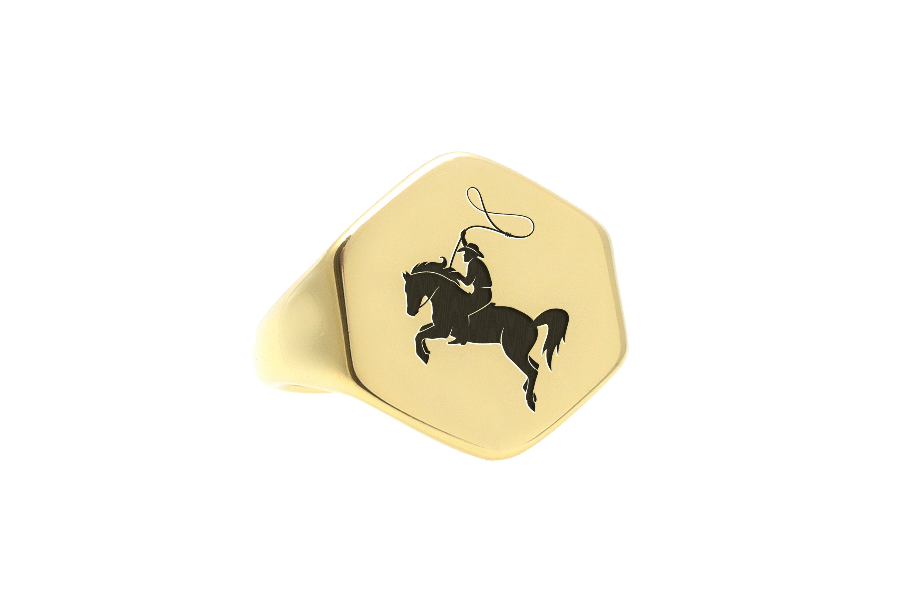 Custom Equestrian Signet Ring