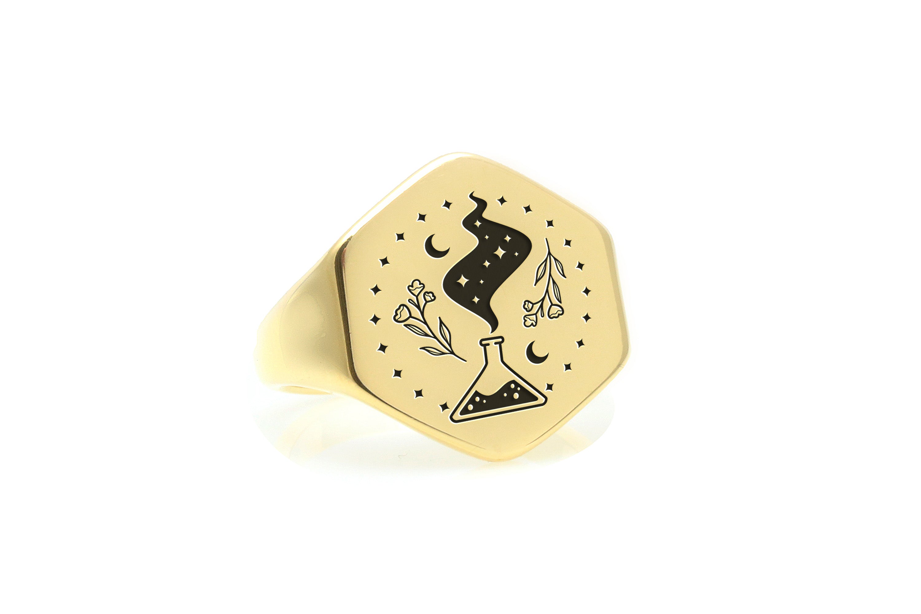 Alchemist Gold Signet Ring
