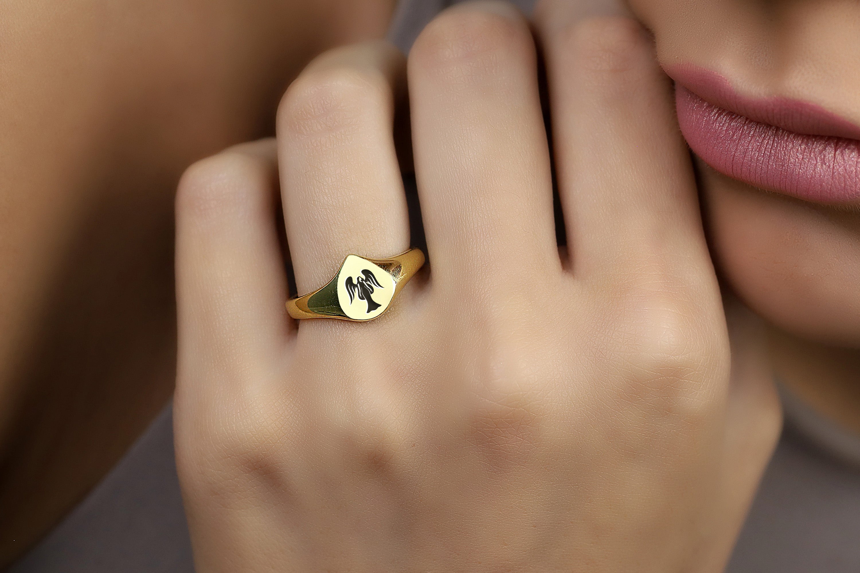 Zodiac Virgo Gold Ring