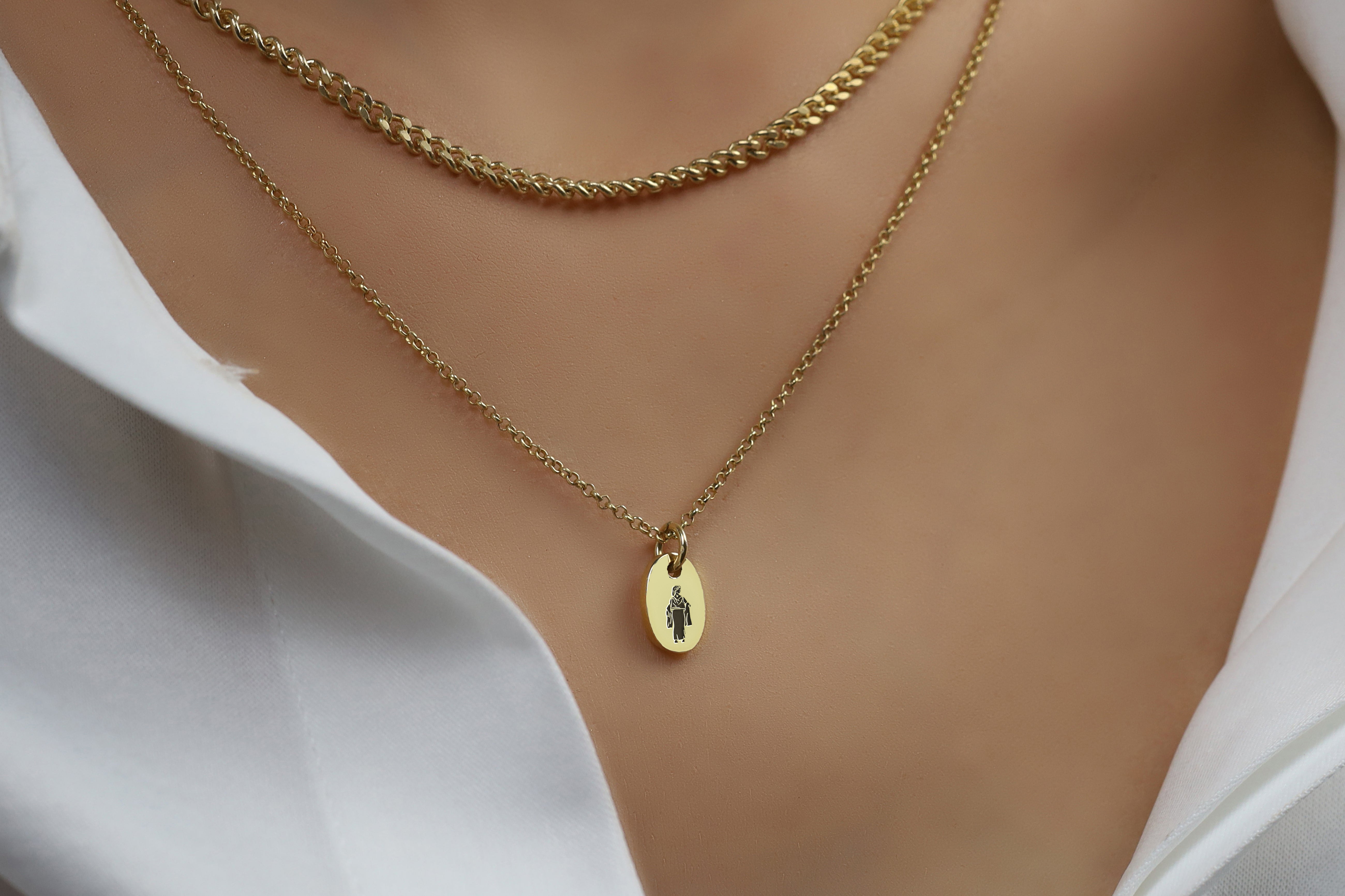 Custom Roman Woman Engraving