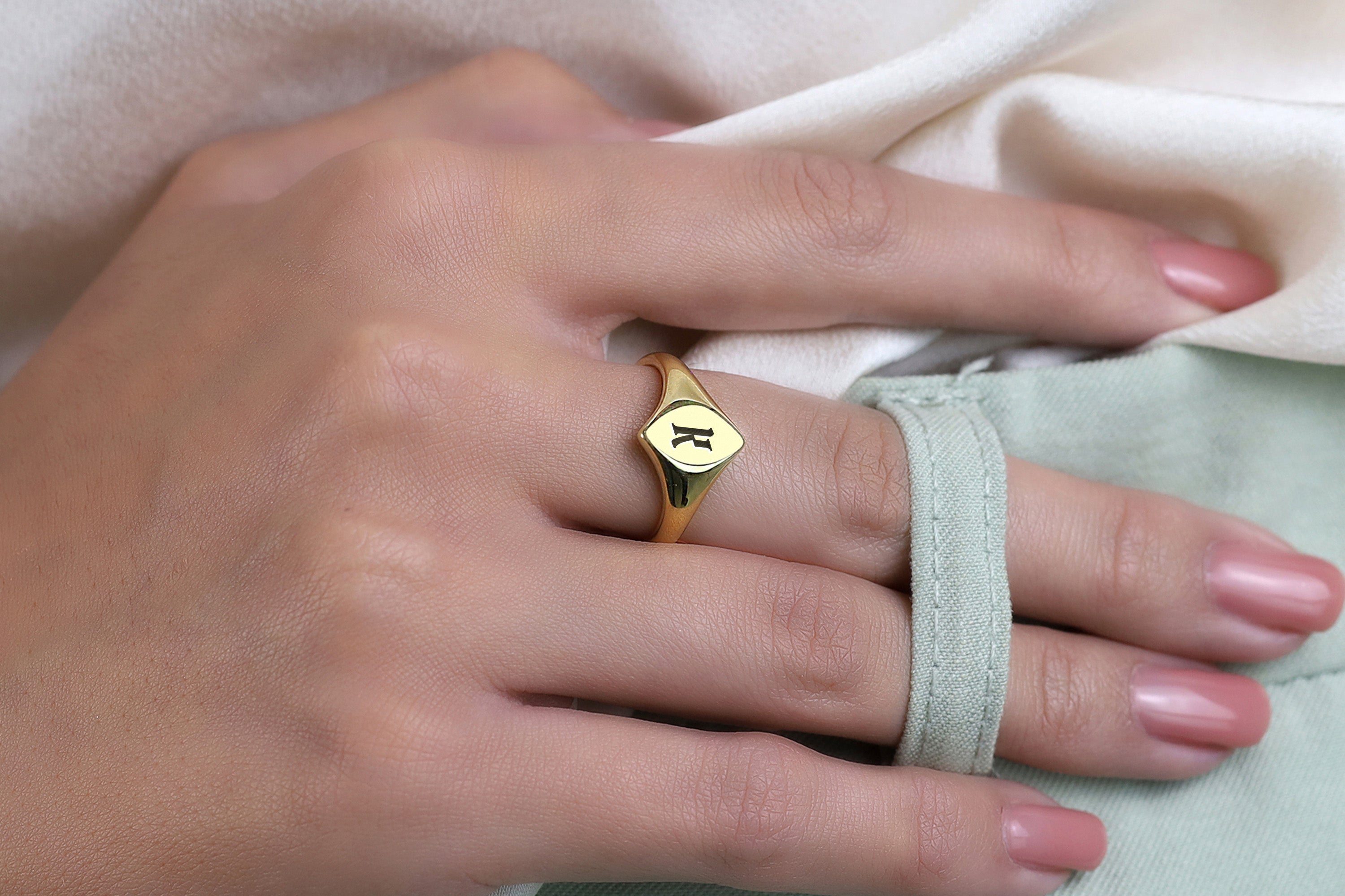 Personalized Letter Ring