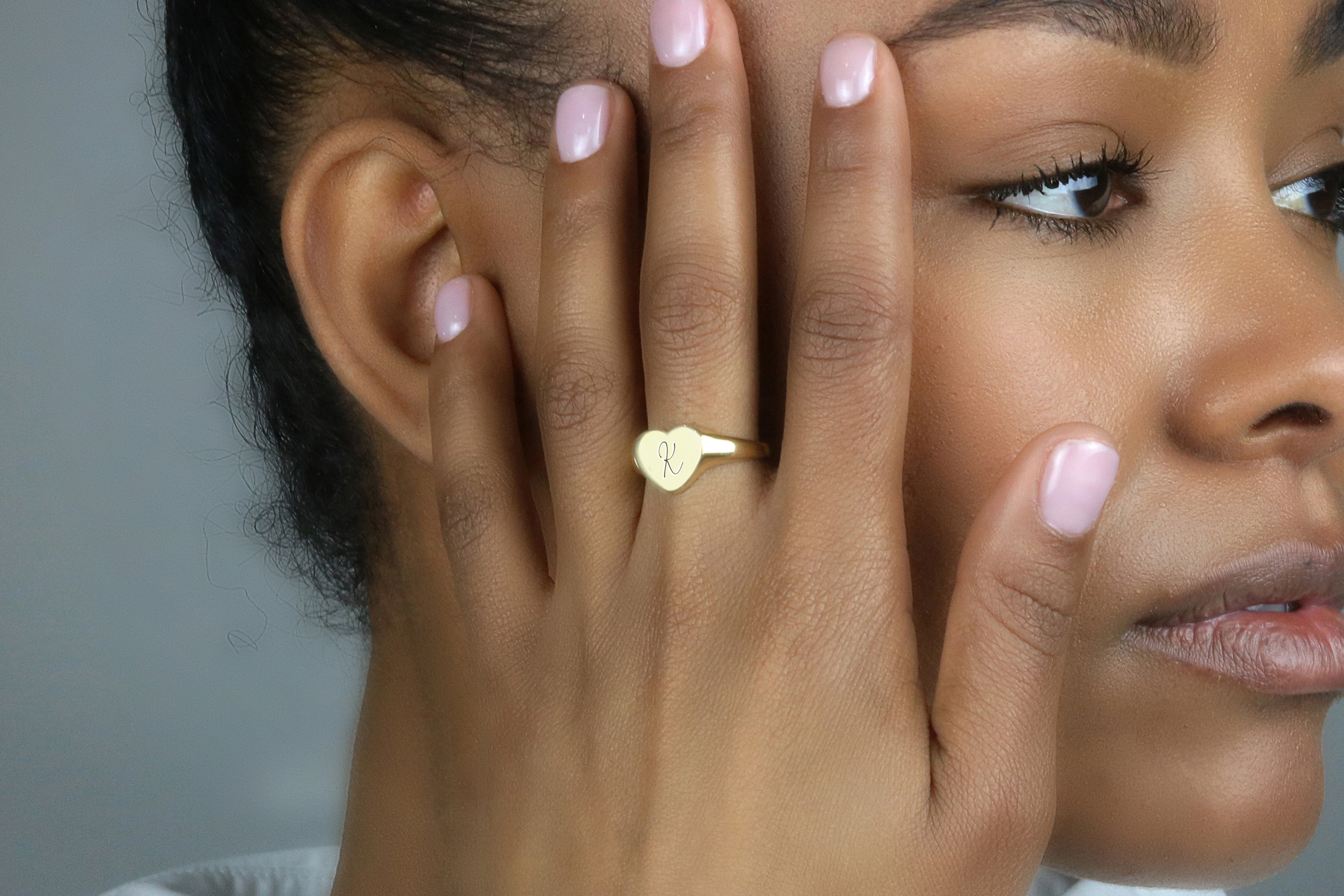 Letter Engraving Ring