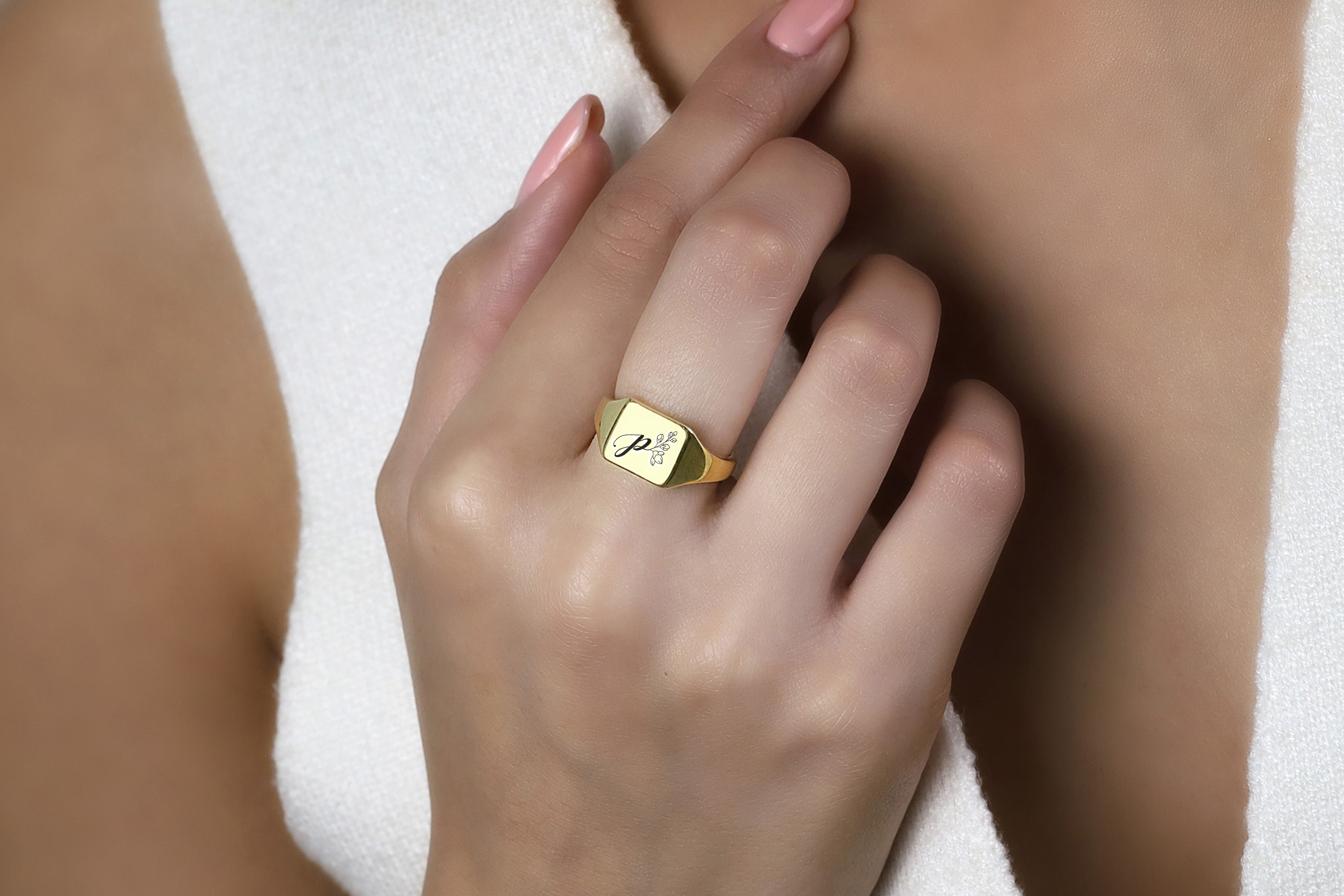Custom Letter Ring