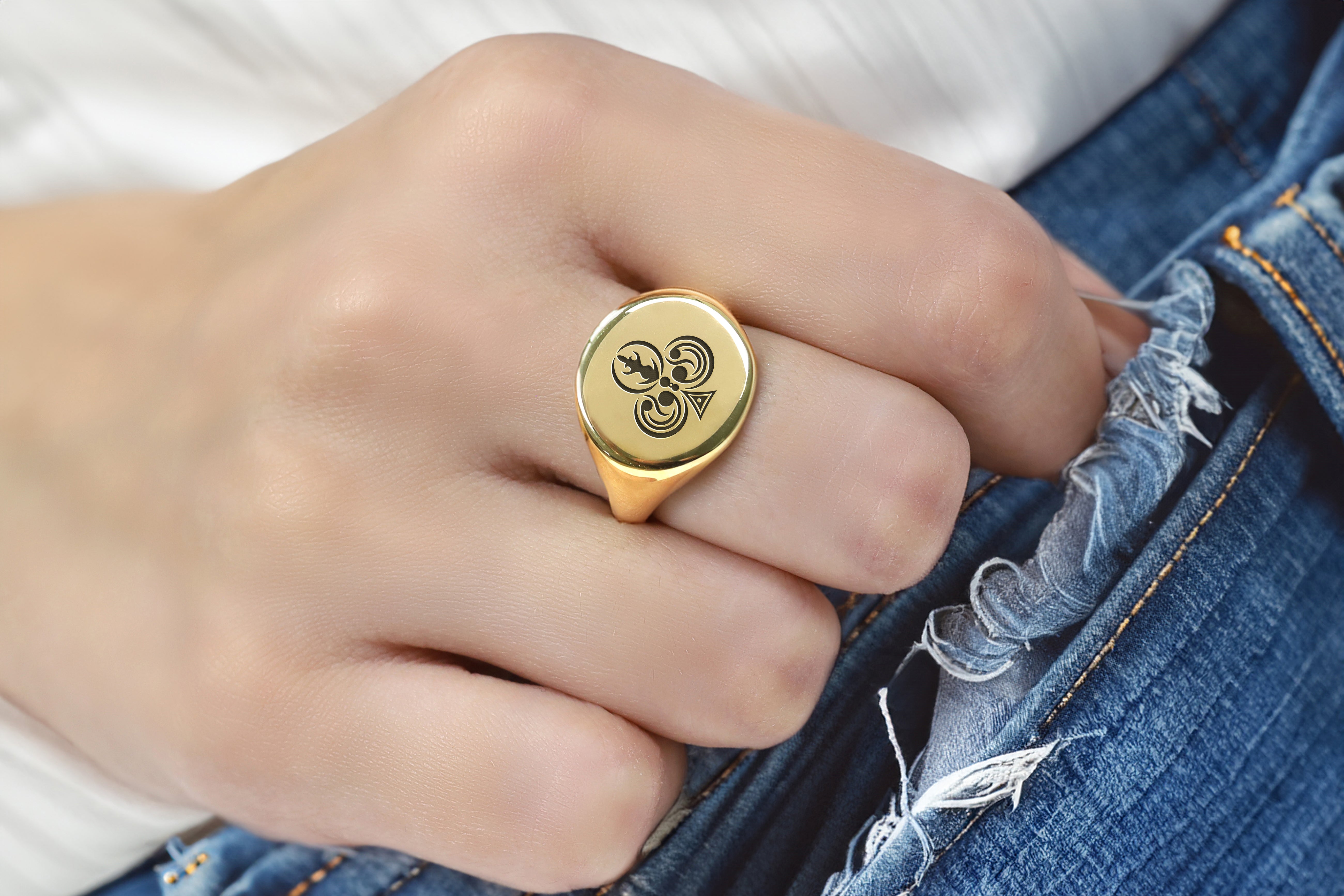 Custom Poker Signet Ring