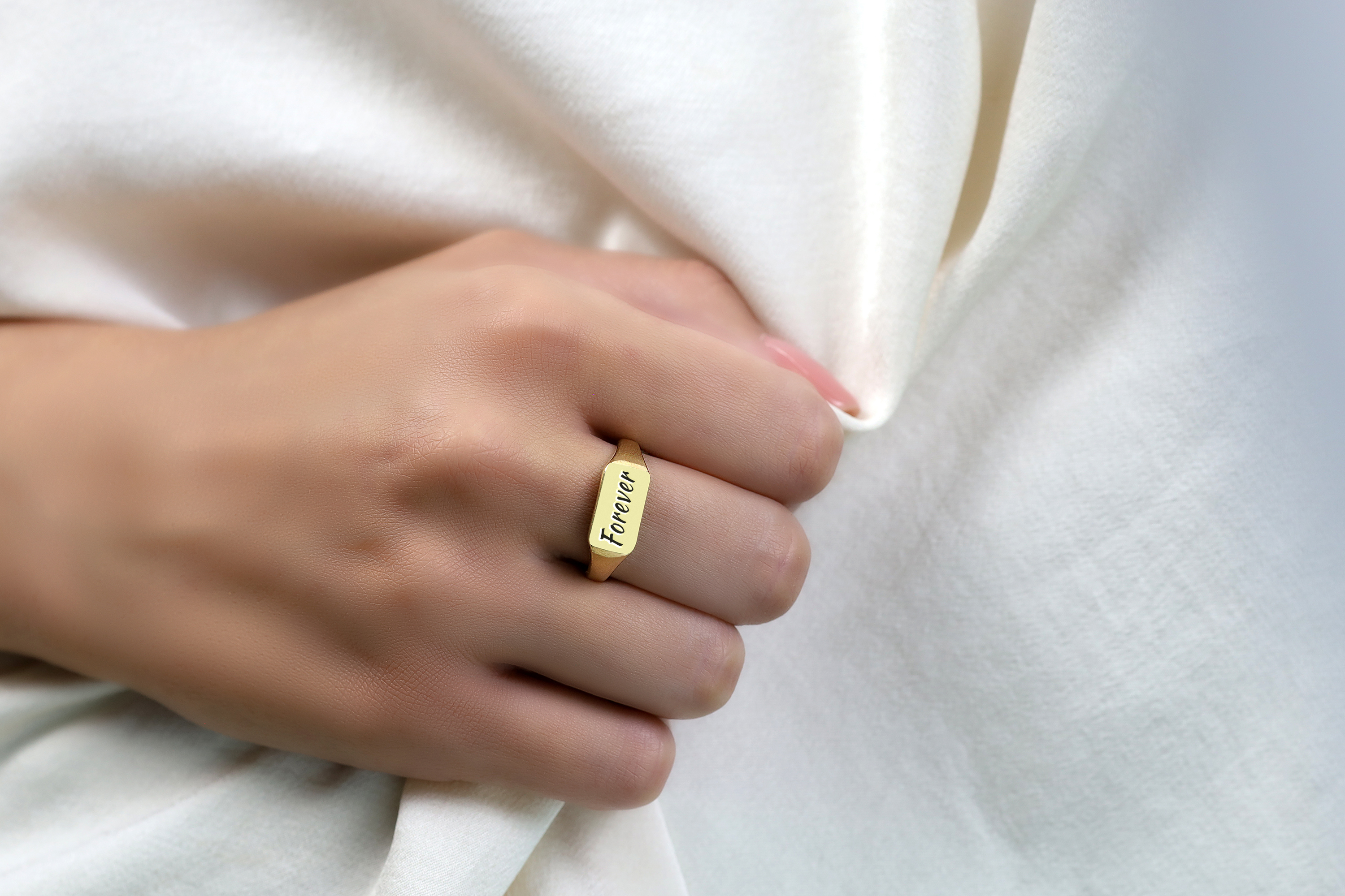 Custom Engraving Signet Ring