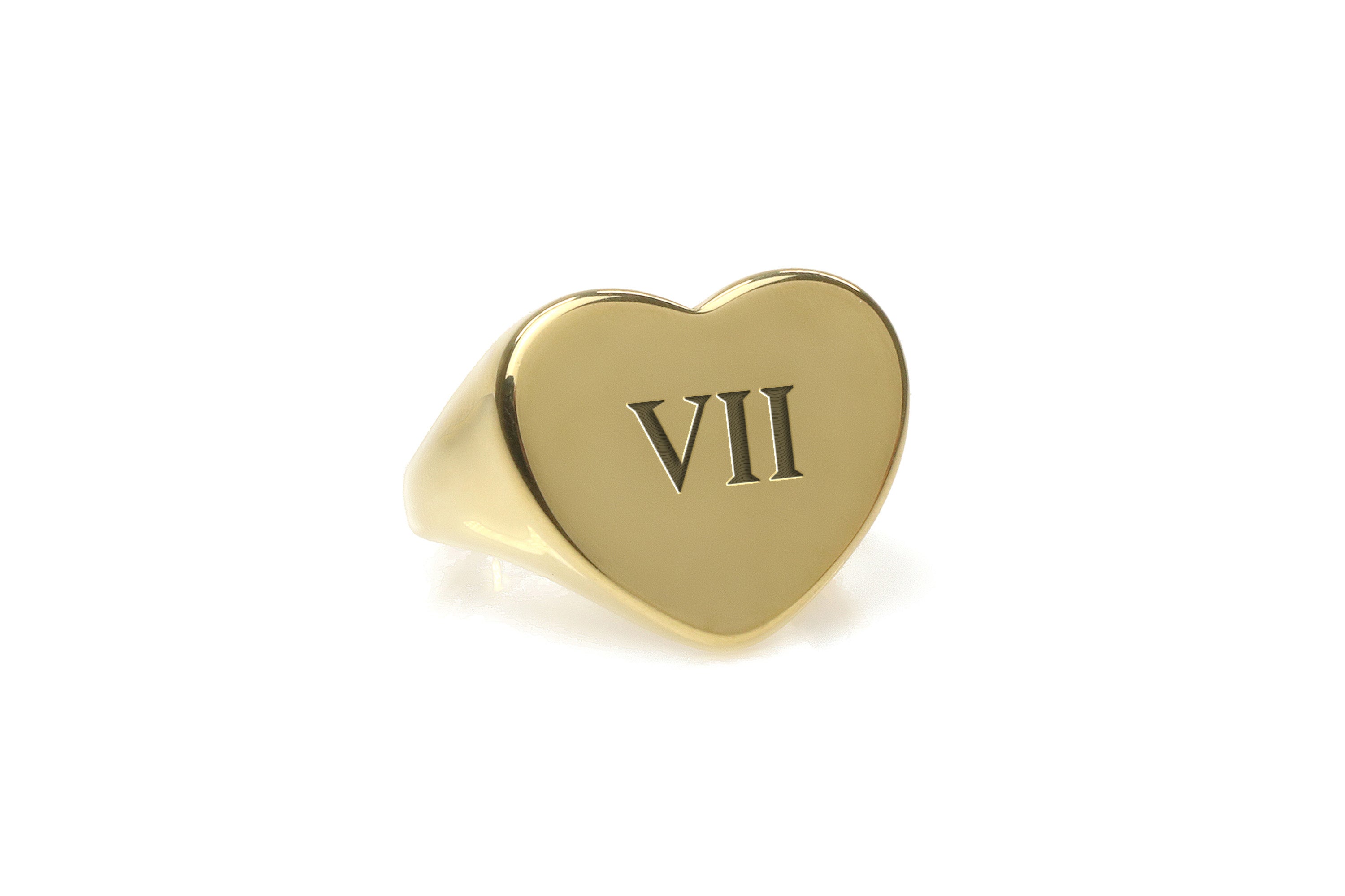 Custom Roman Initials Ring