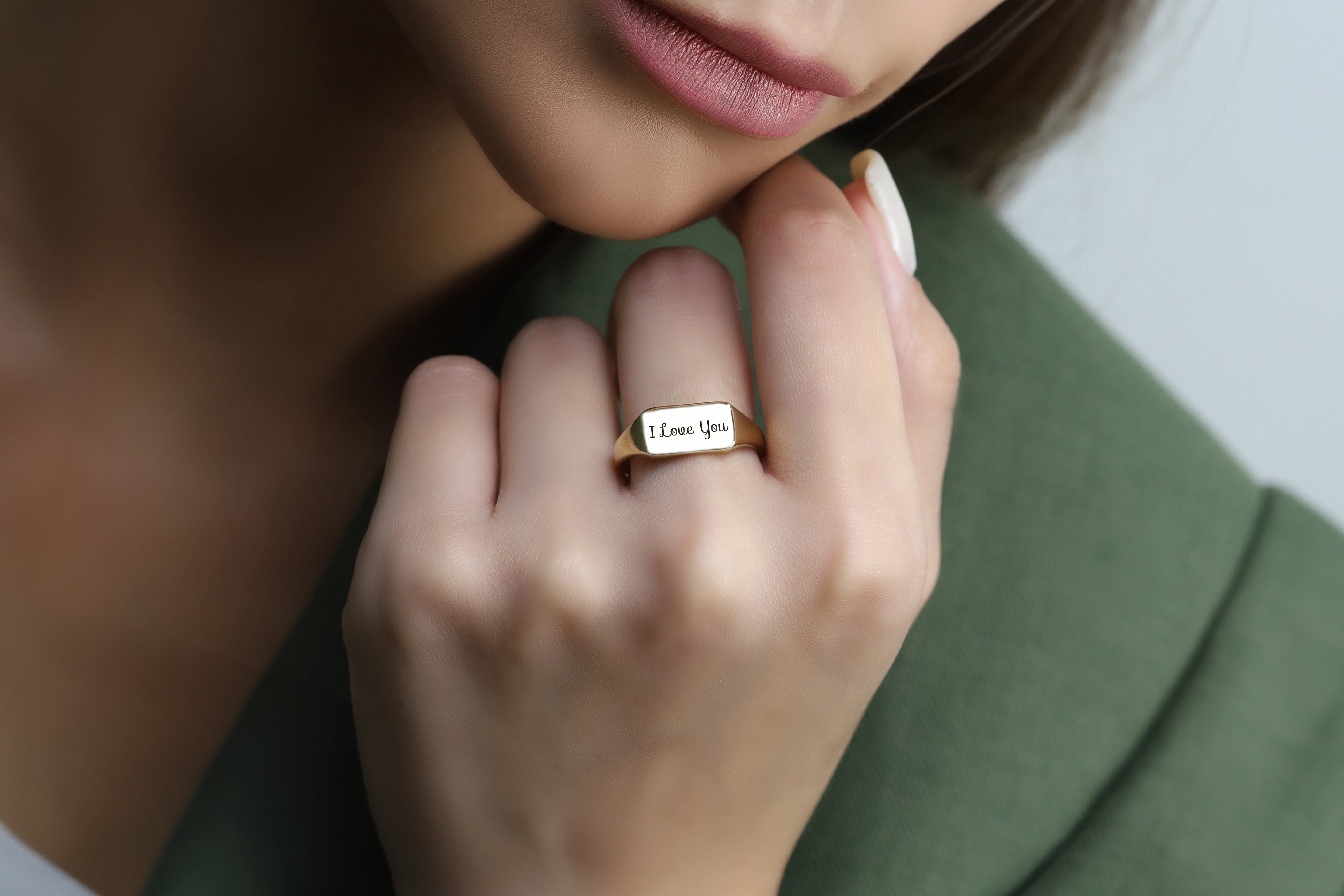 I Love You Engraved Ring