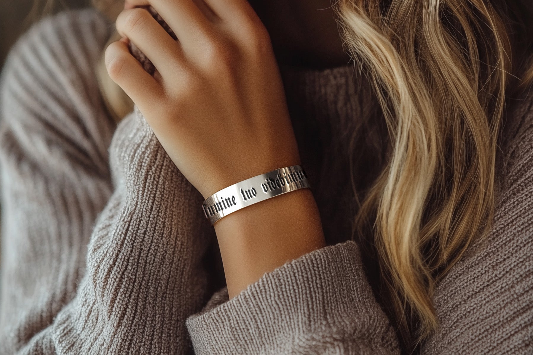 Silver Gothic Bracelet