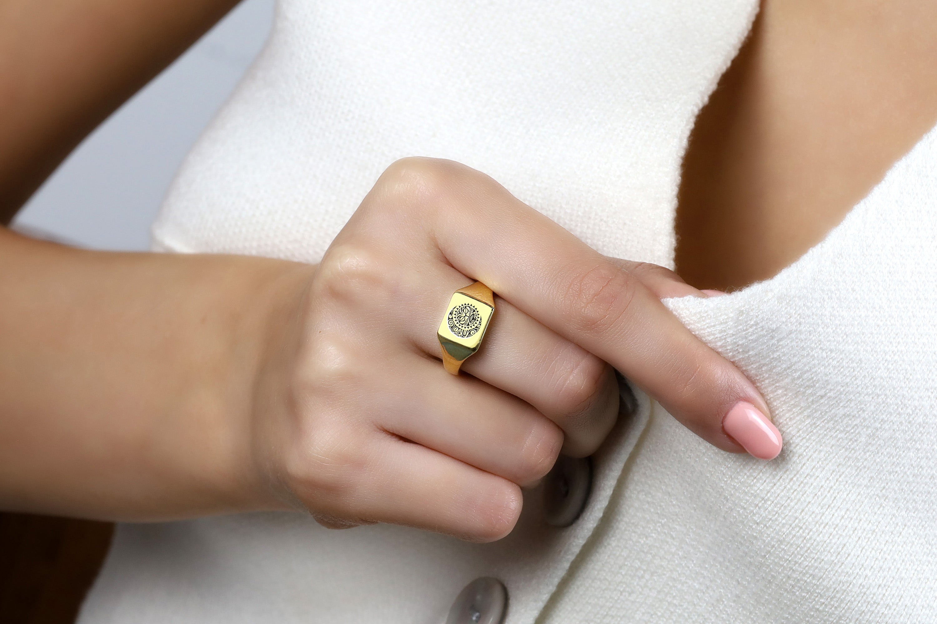 14k Gold Samoan Symbol Ring