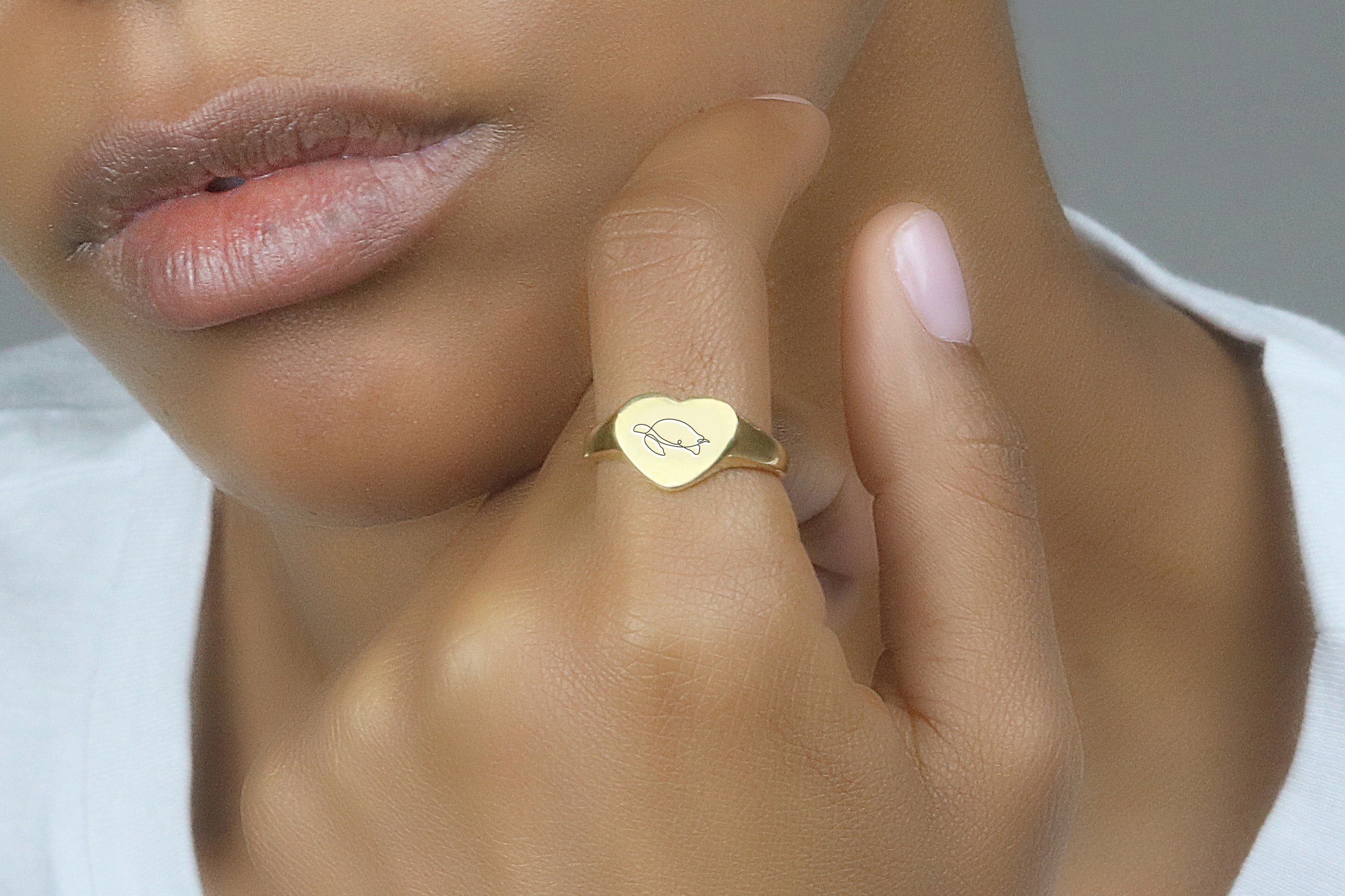 14k Gold Turtle Ring