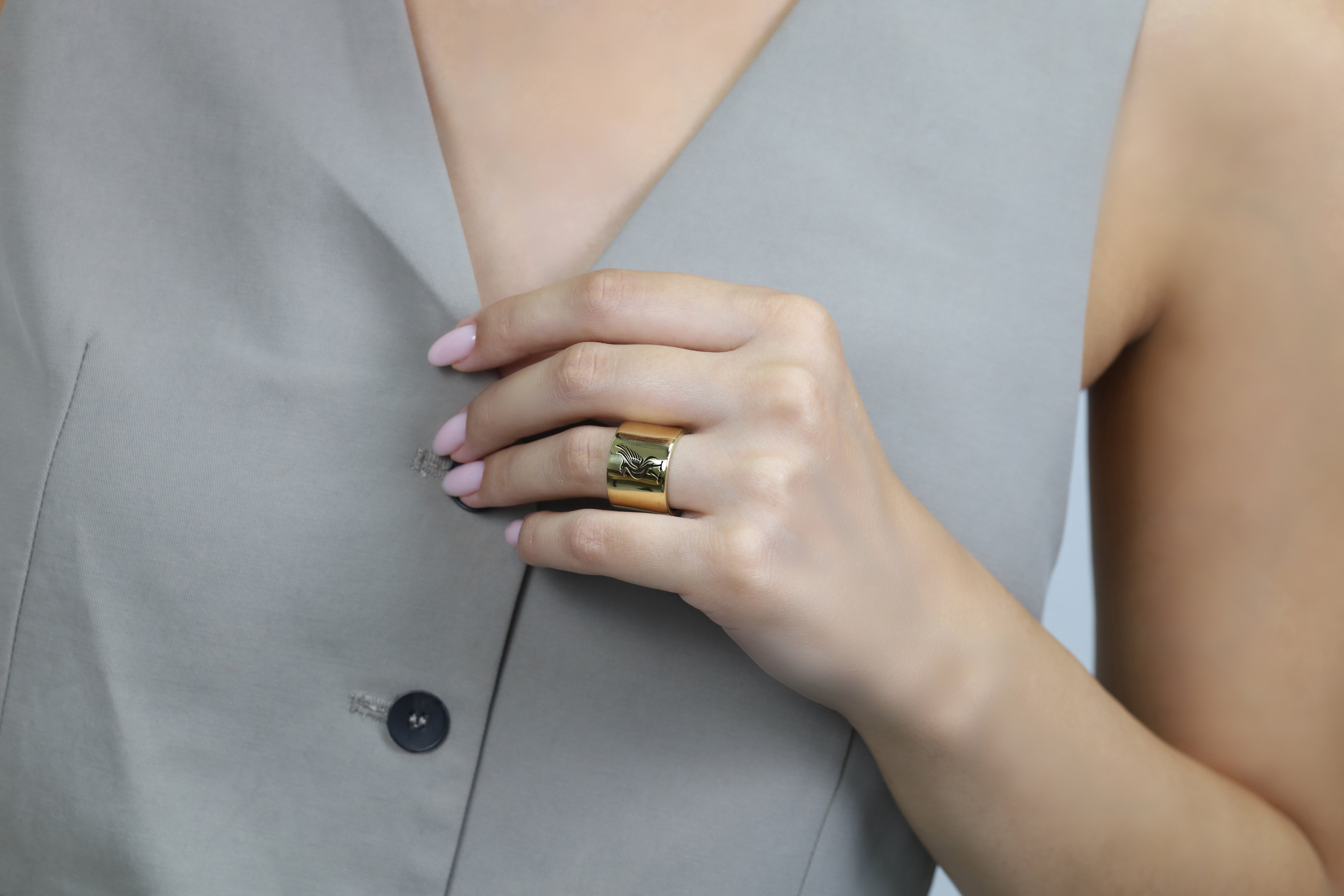 14k Gold Cormorant Ring