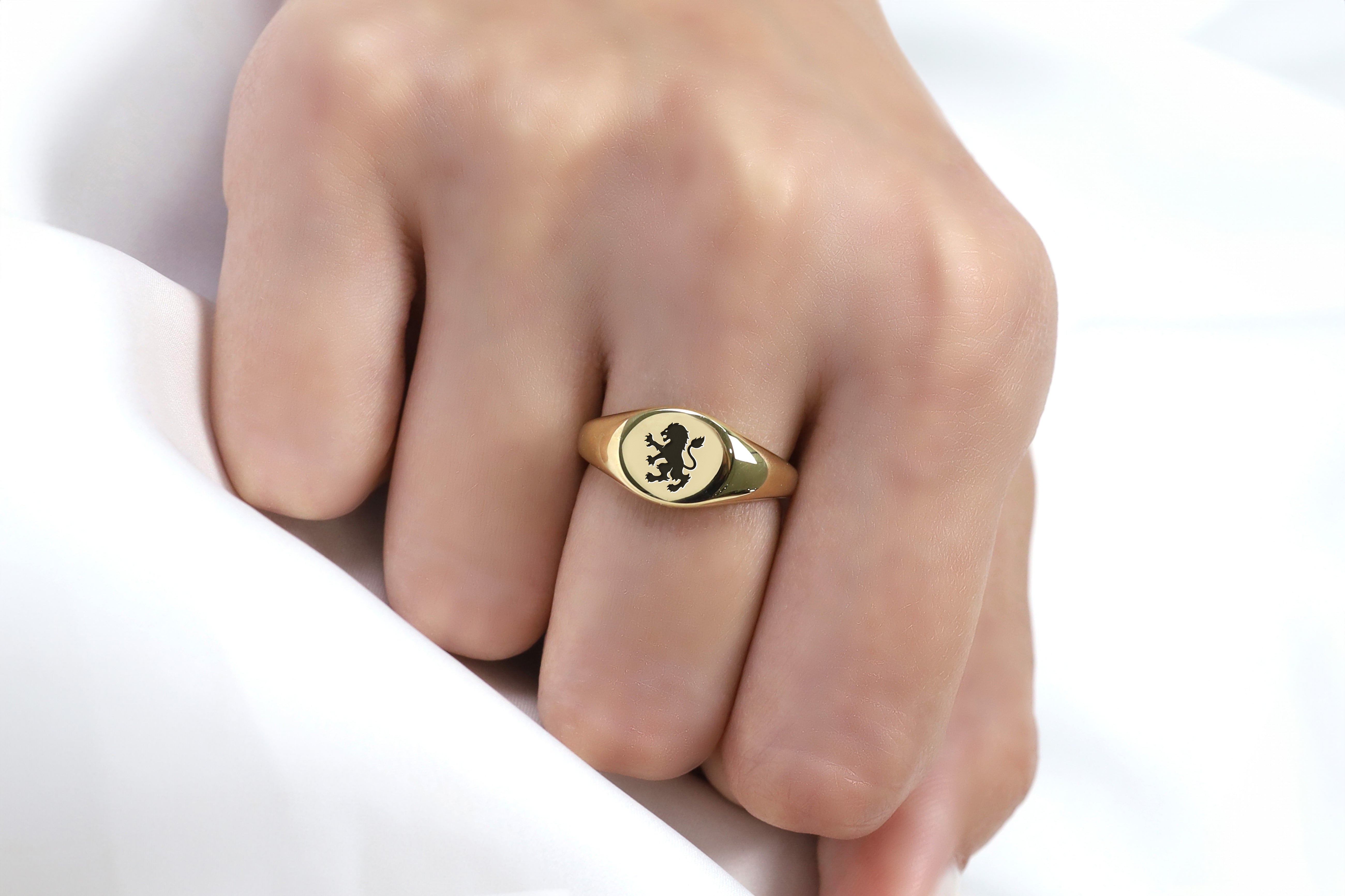 Heraldic Lion Signet Ring