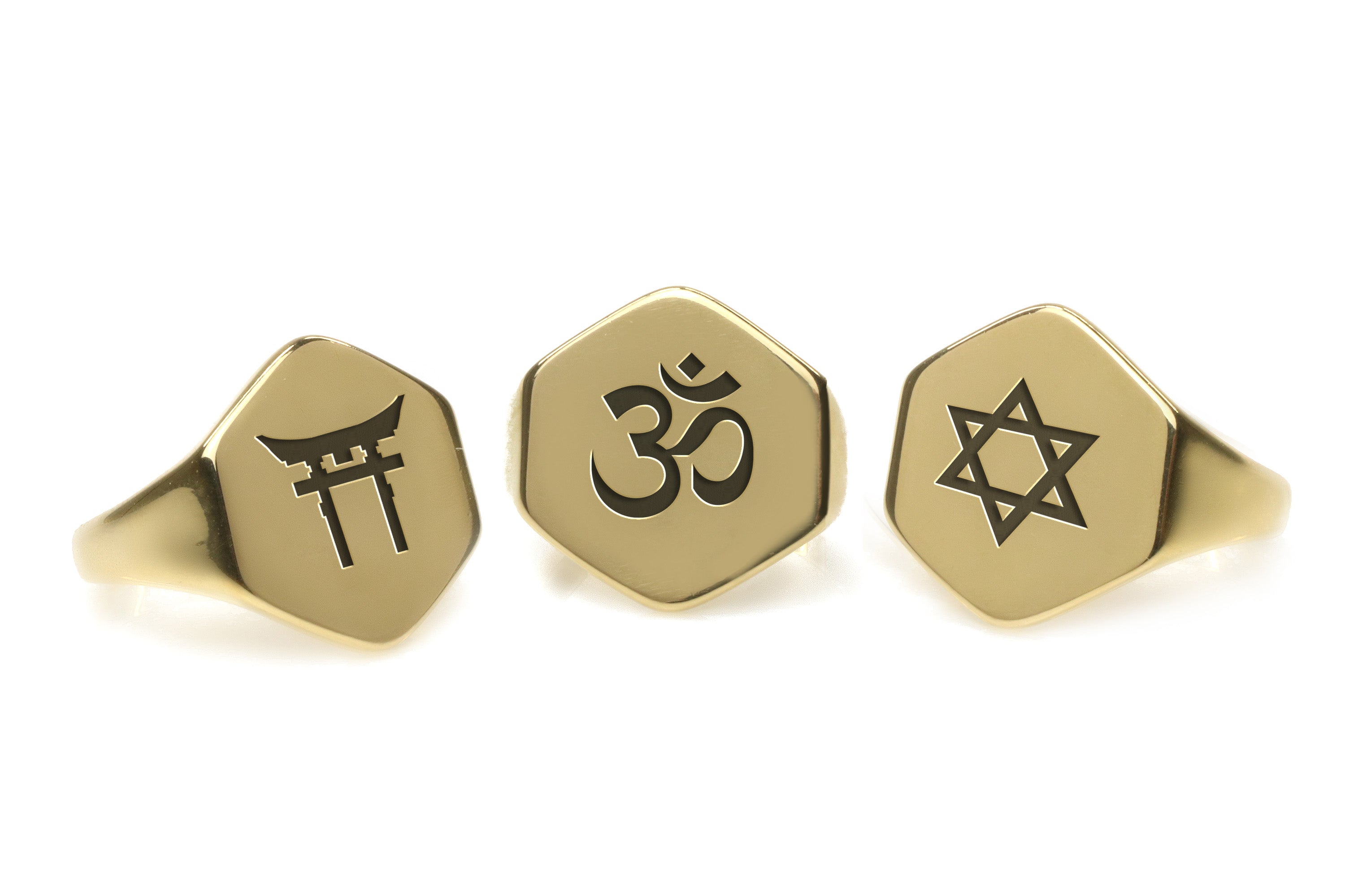 Hinduism Engraved Signet Ring