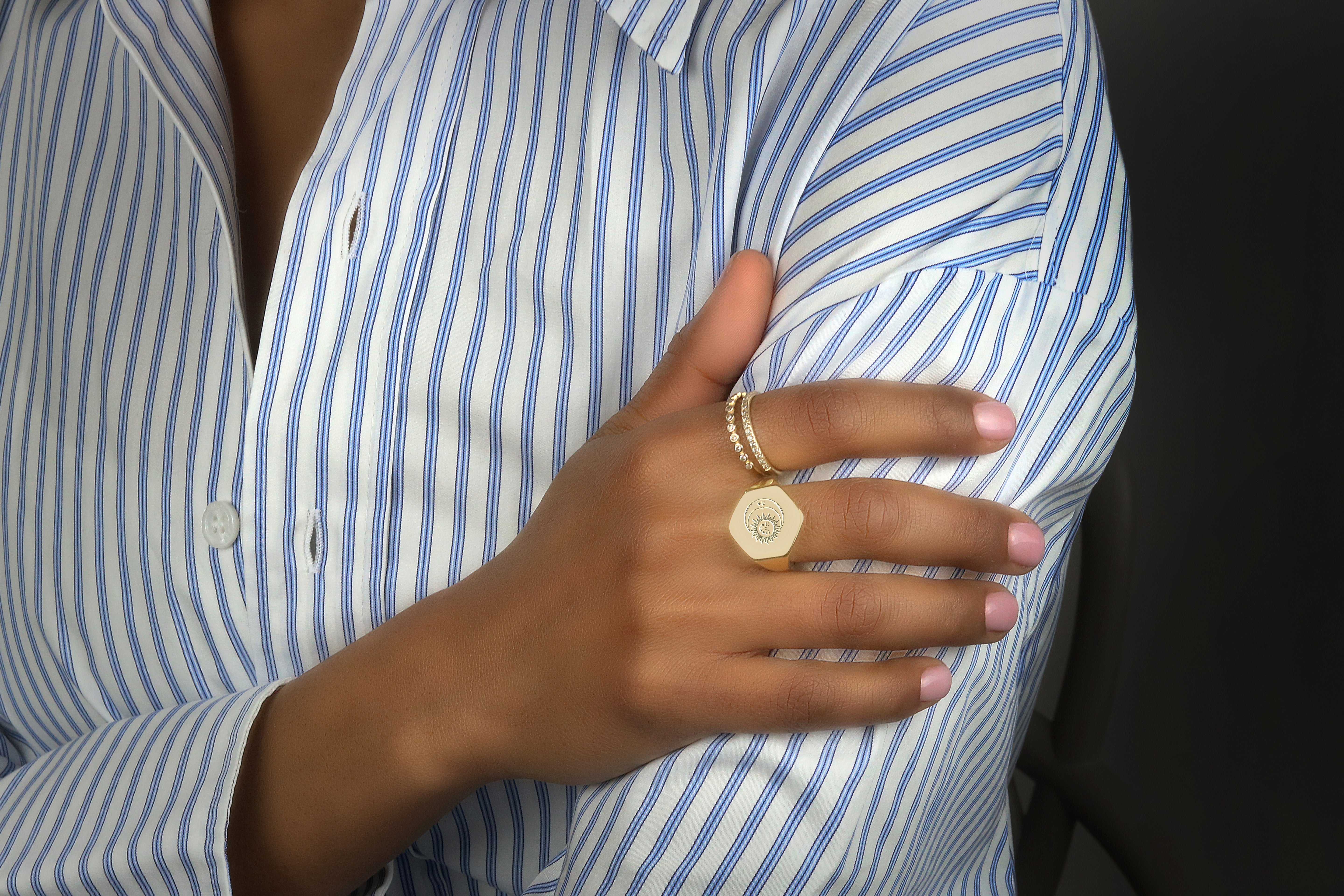 Gold Sun Ring