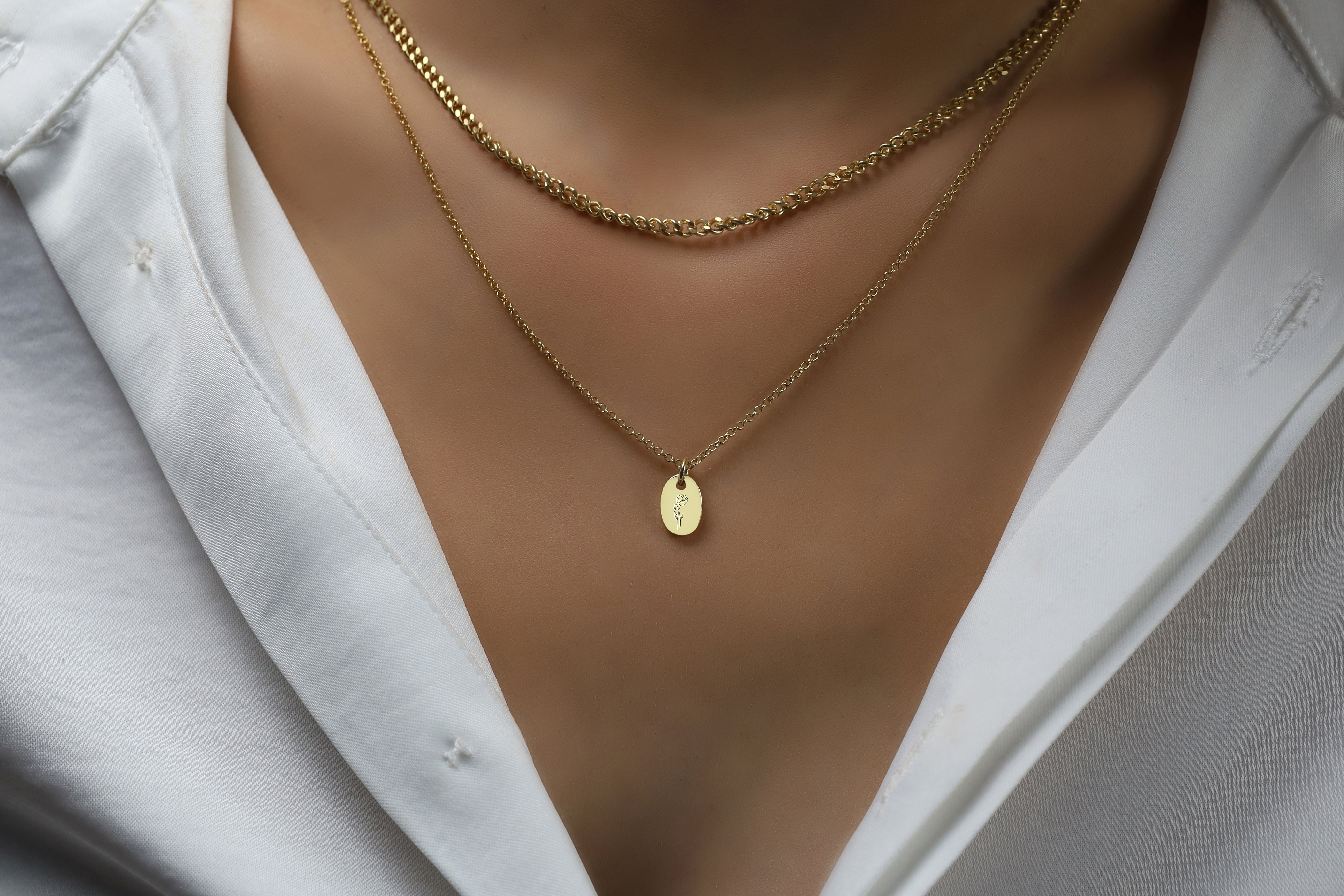 August Birth Month Necklace