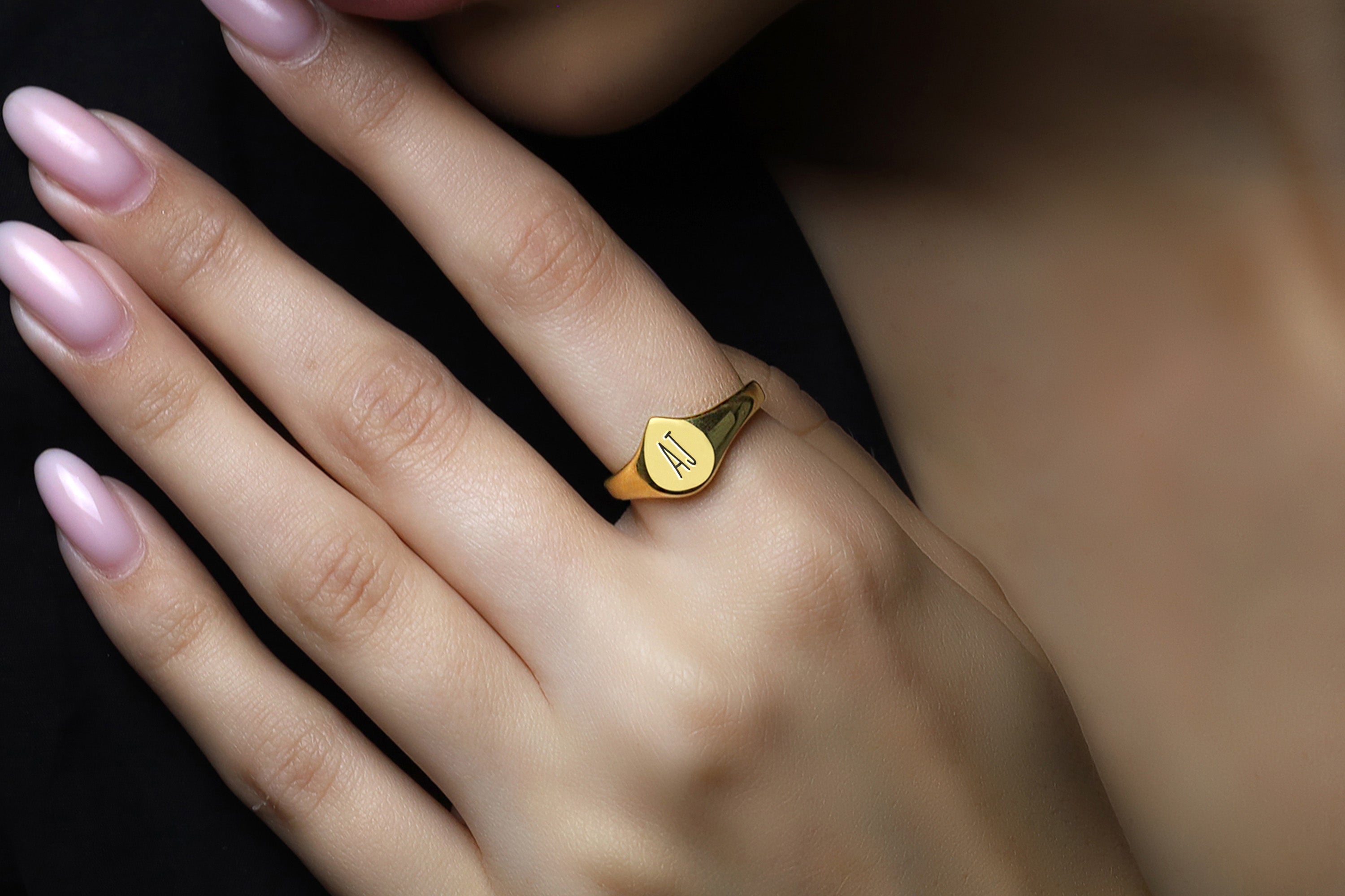 Custom Funky Letter Ring