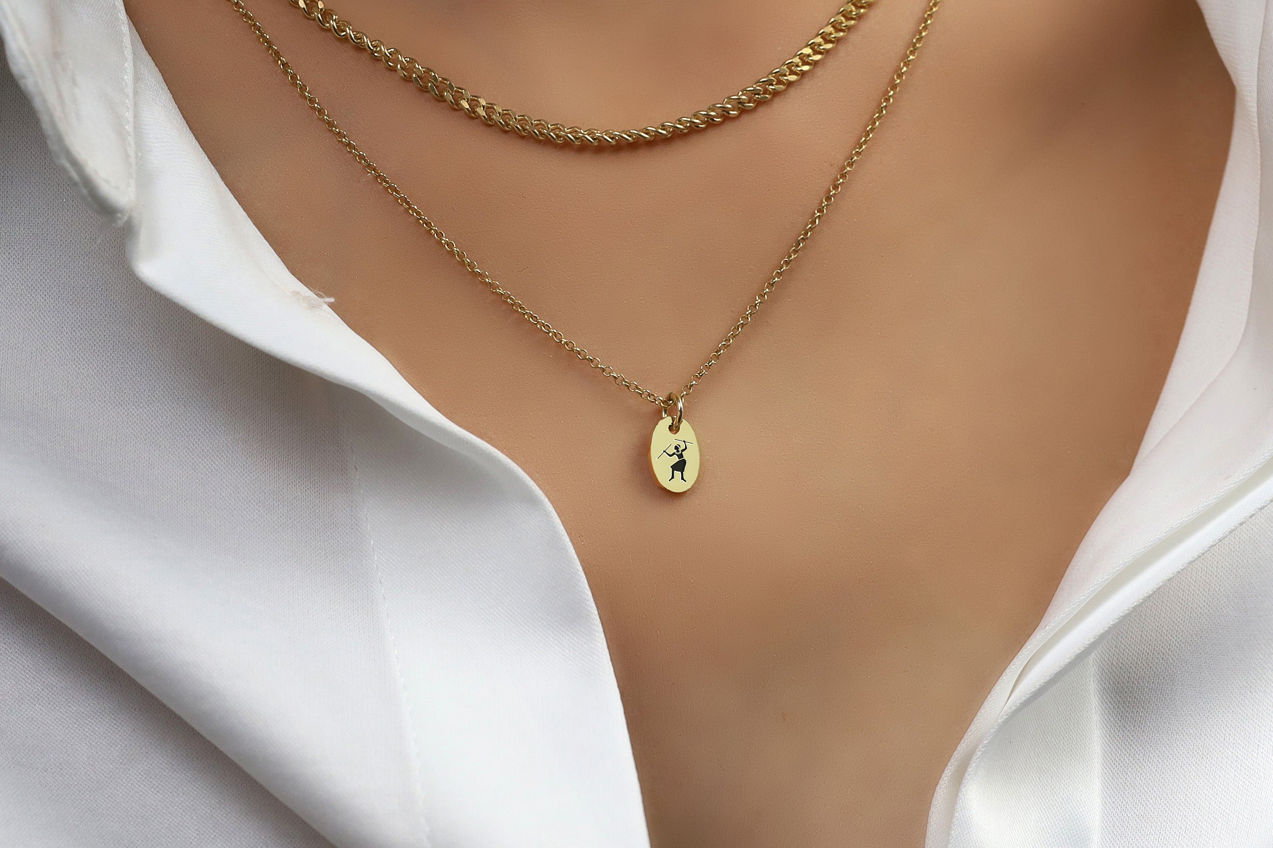 African Tribe Delicate Pendant Necklace