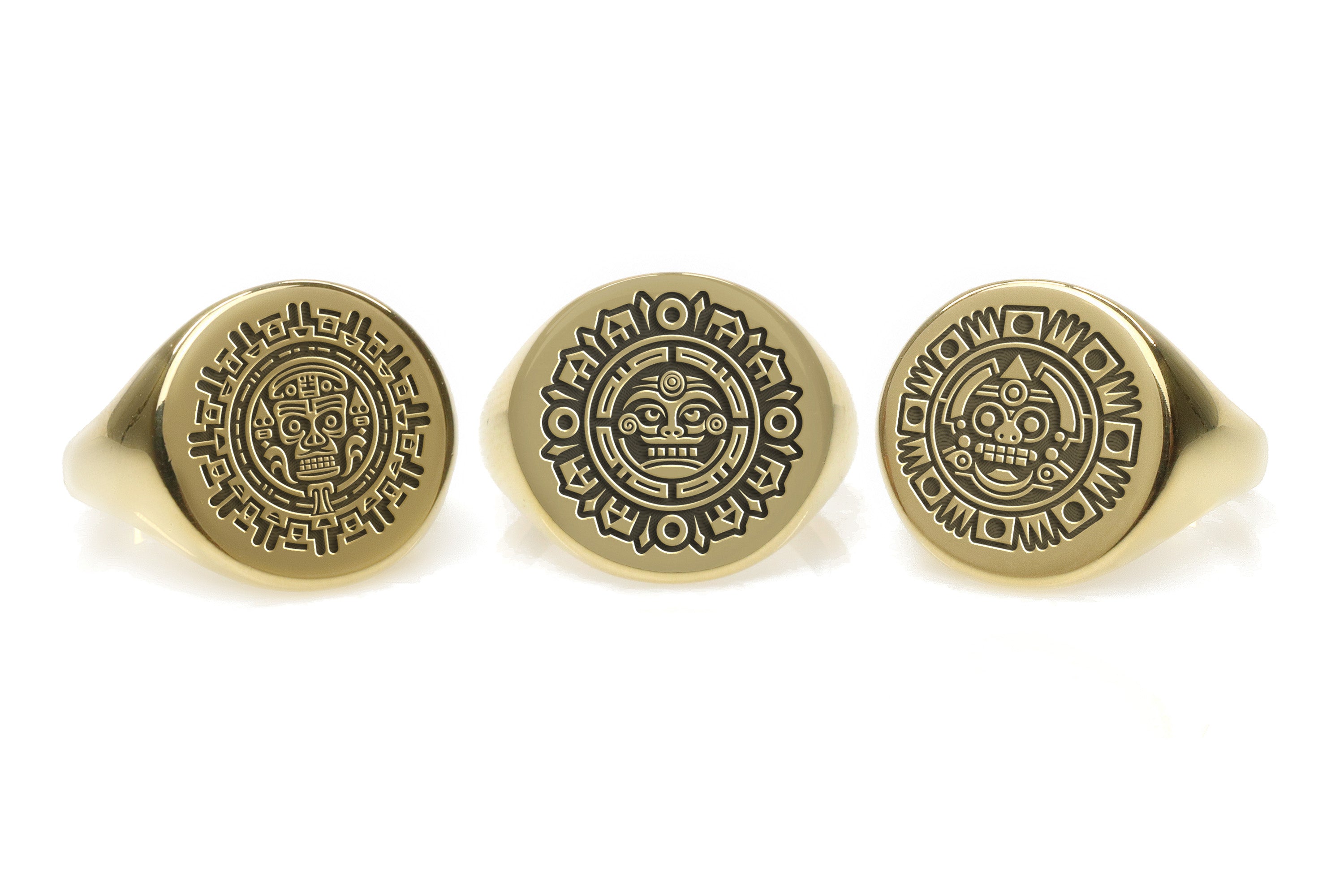 Ancient Mayan Gold Signet Ring