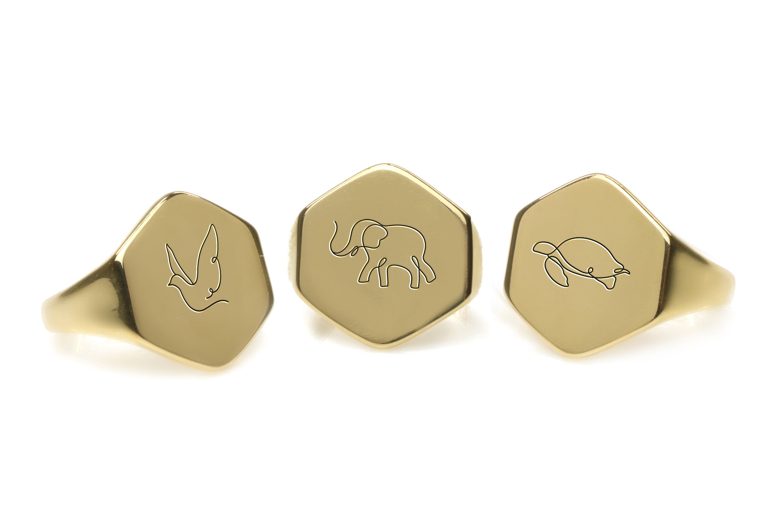 Animals Lines Ring