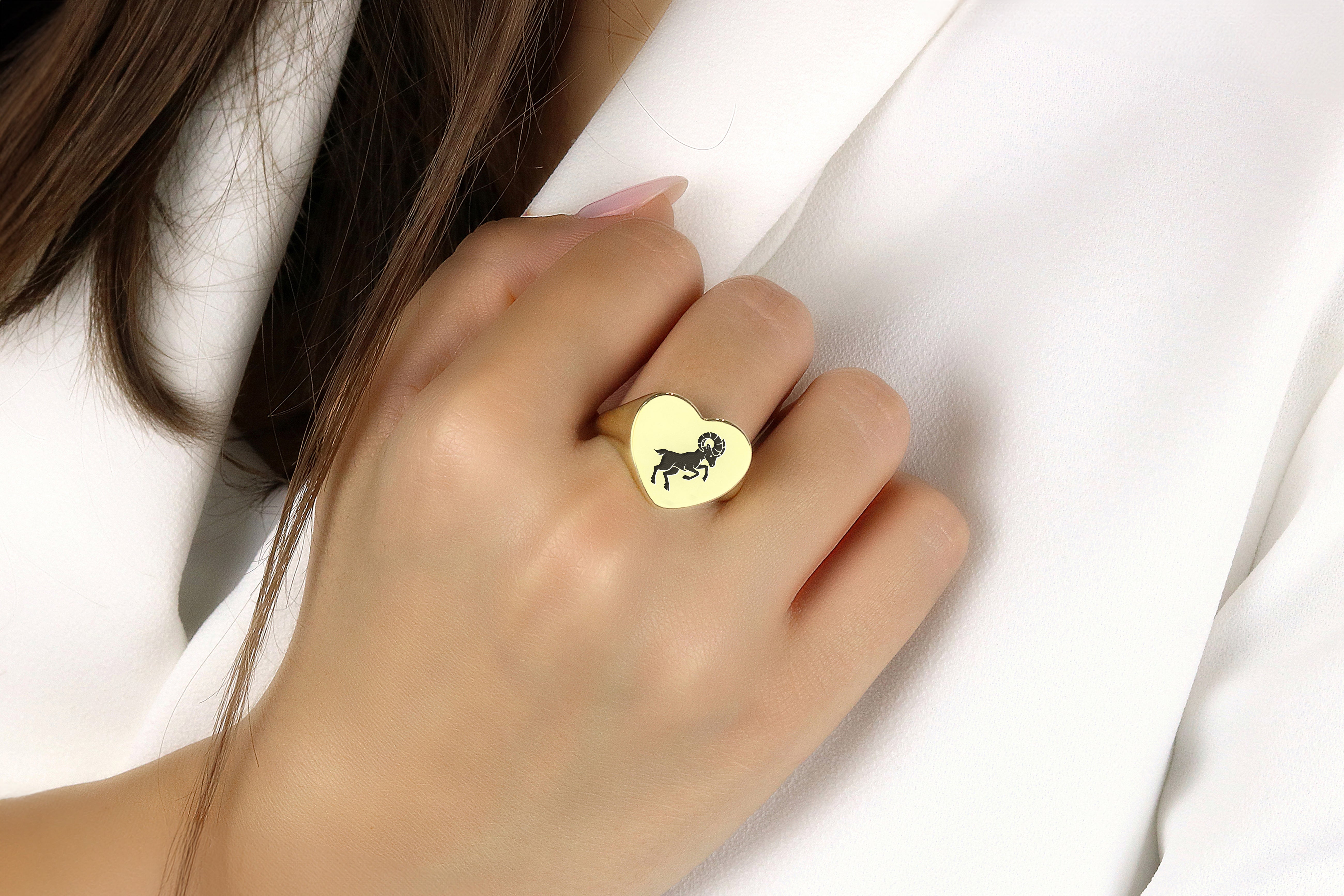 Capricornus Engraving Ring