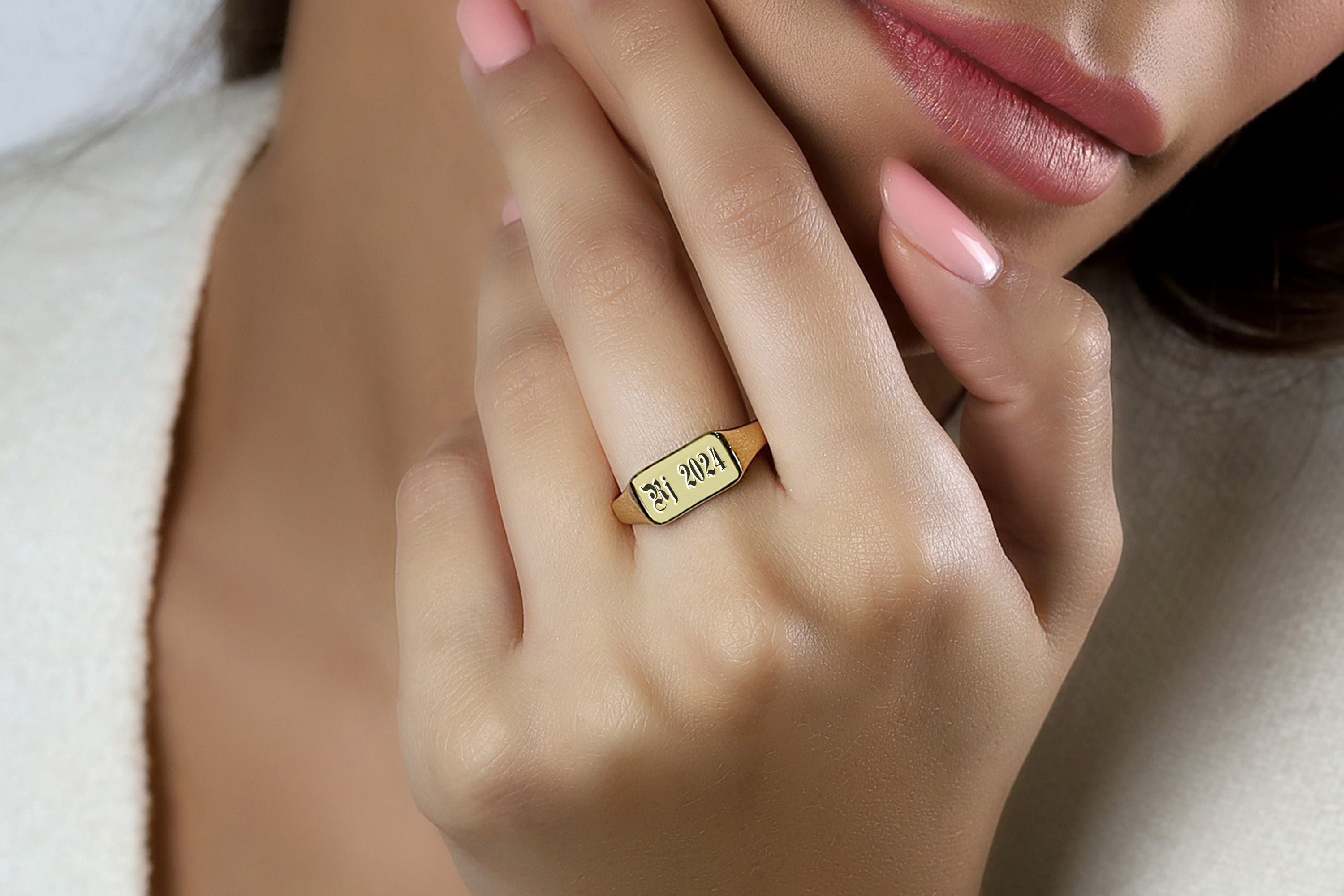 Personalized Gothic Ring