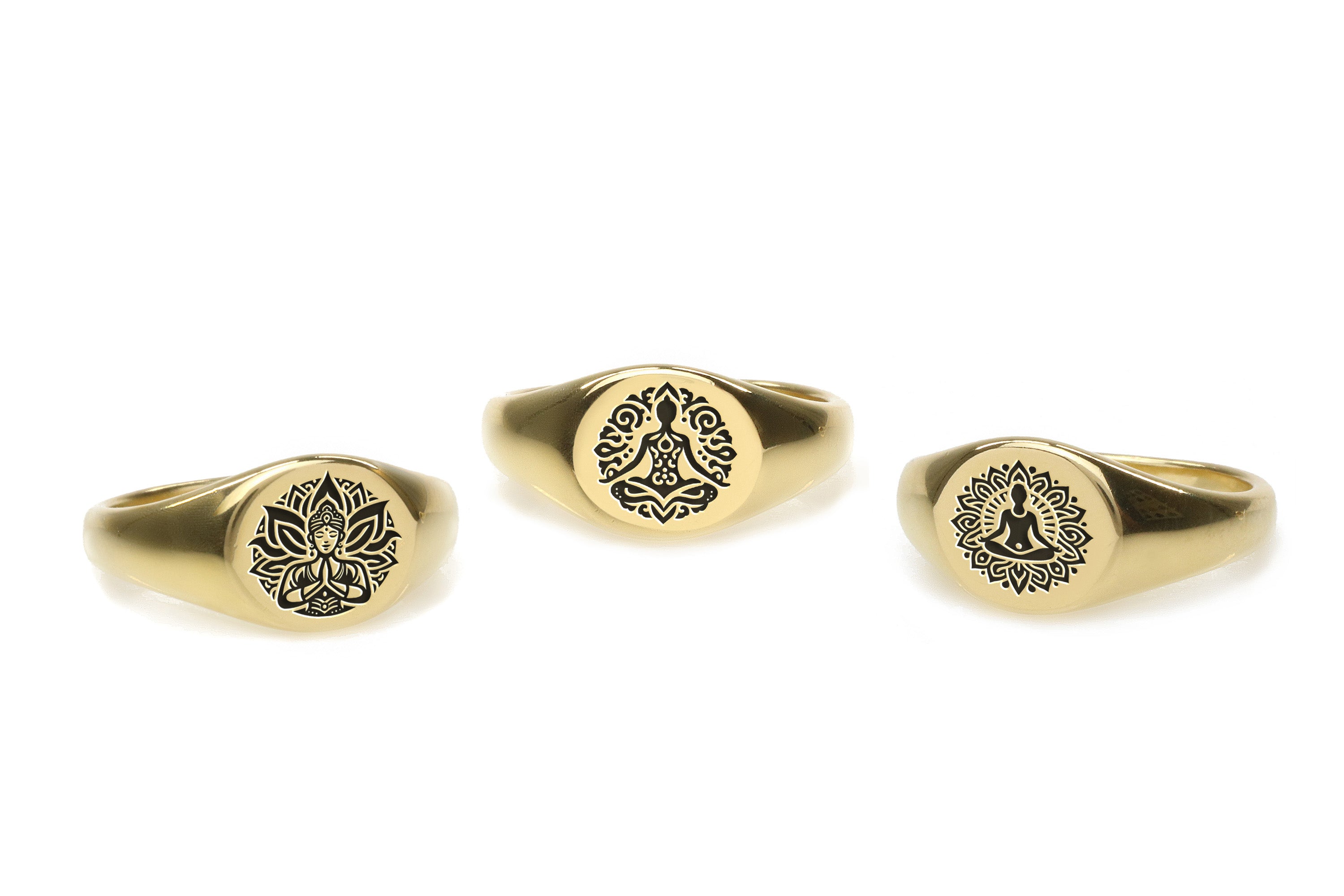 Engraved Buddhism Ring