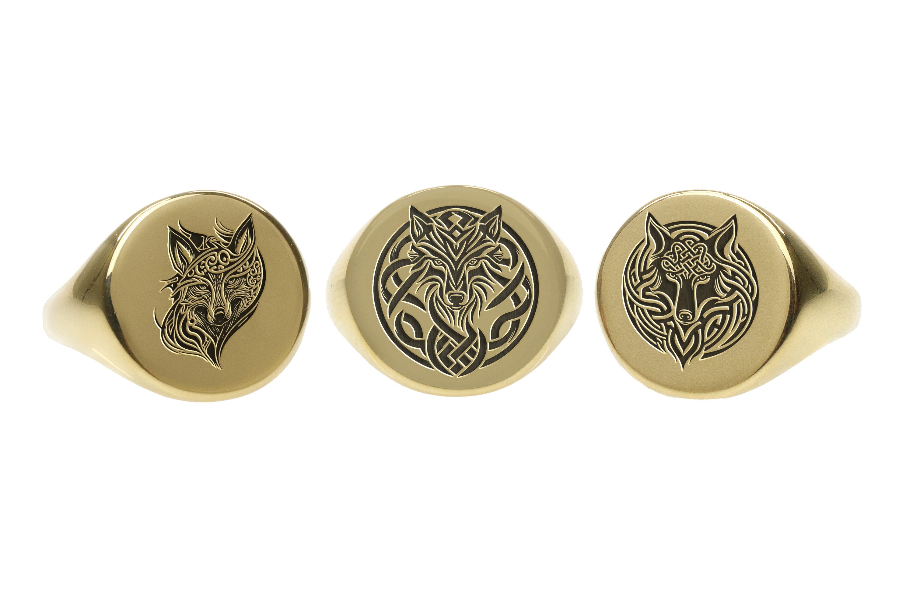 Tribal Wolf Ring