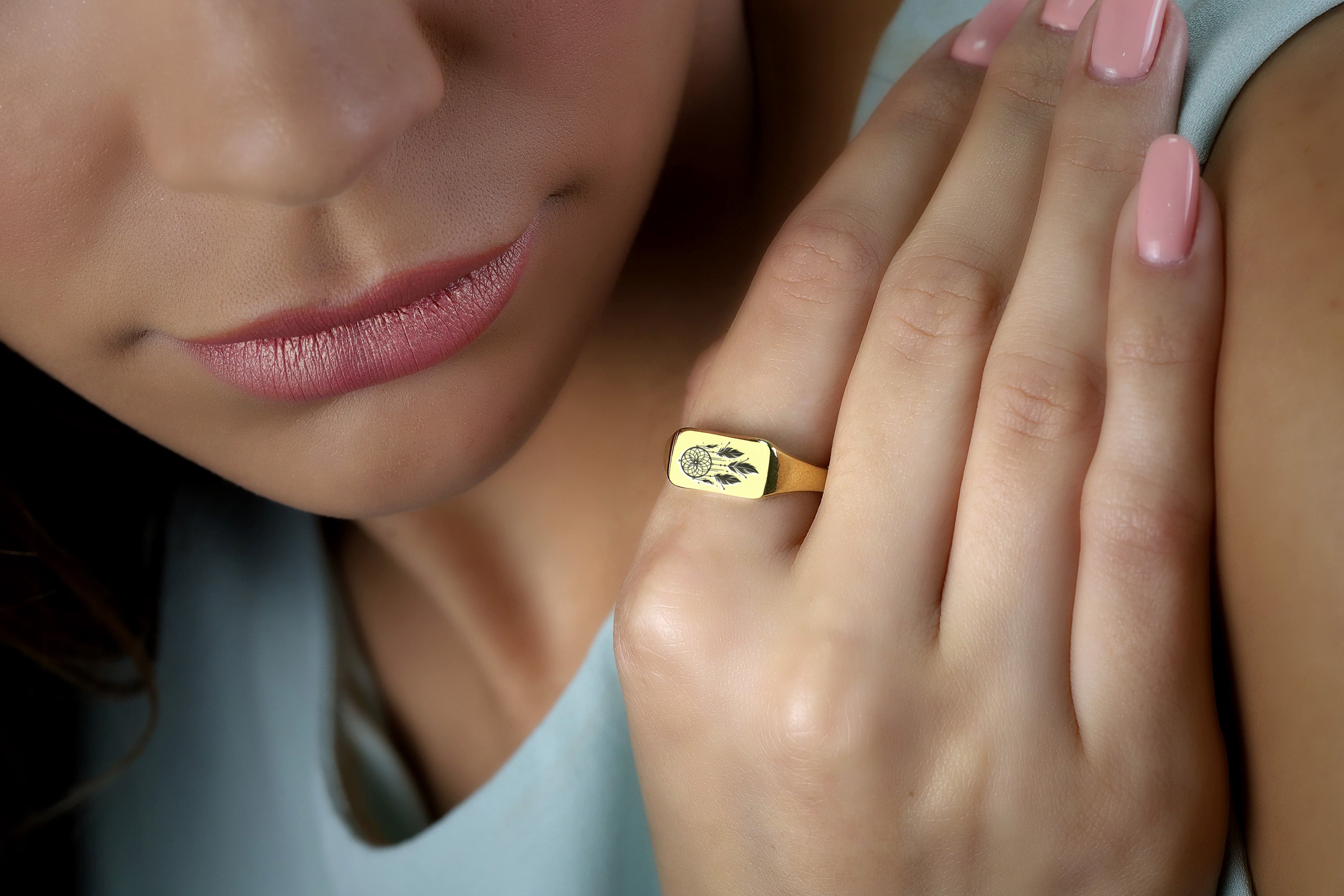 Dream Catcher Signet Ring