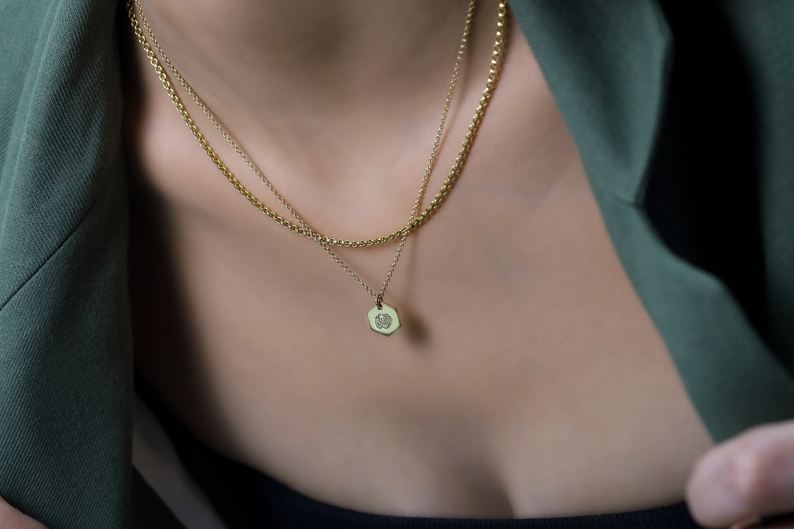 Engraved Quetzalcoatl Necklace