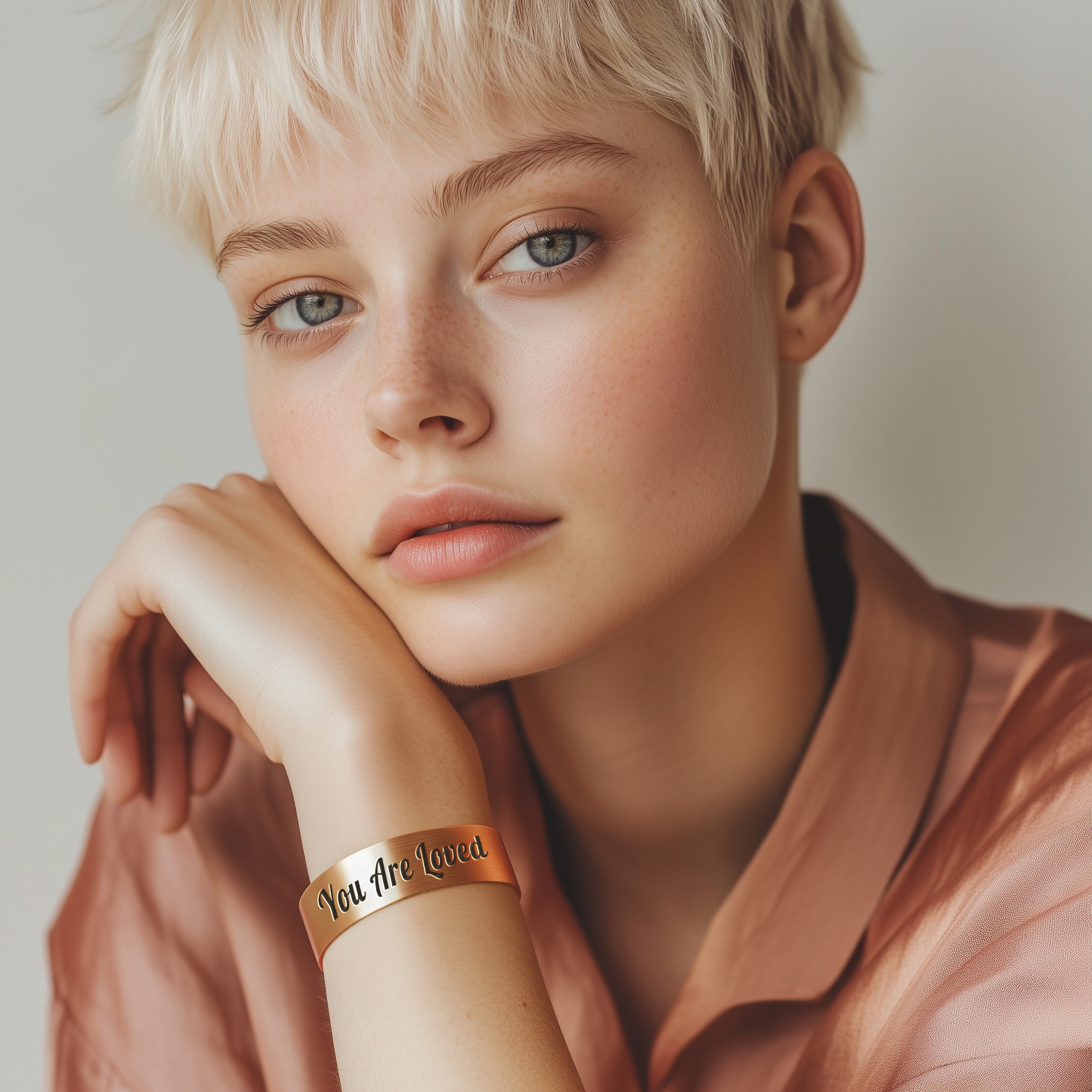 14k Rose Gold LGBTQ Bracelet
