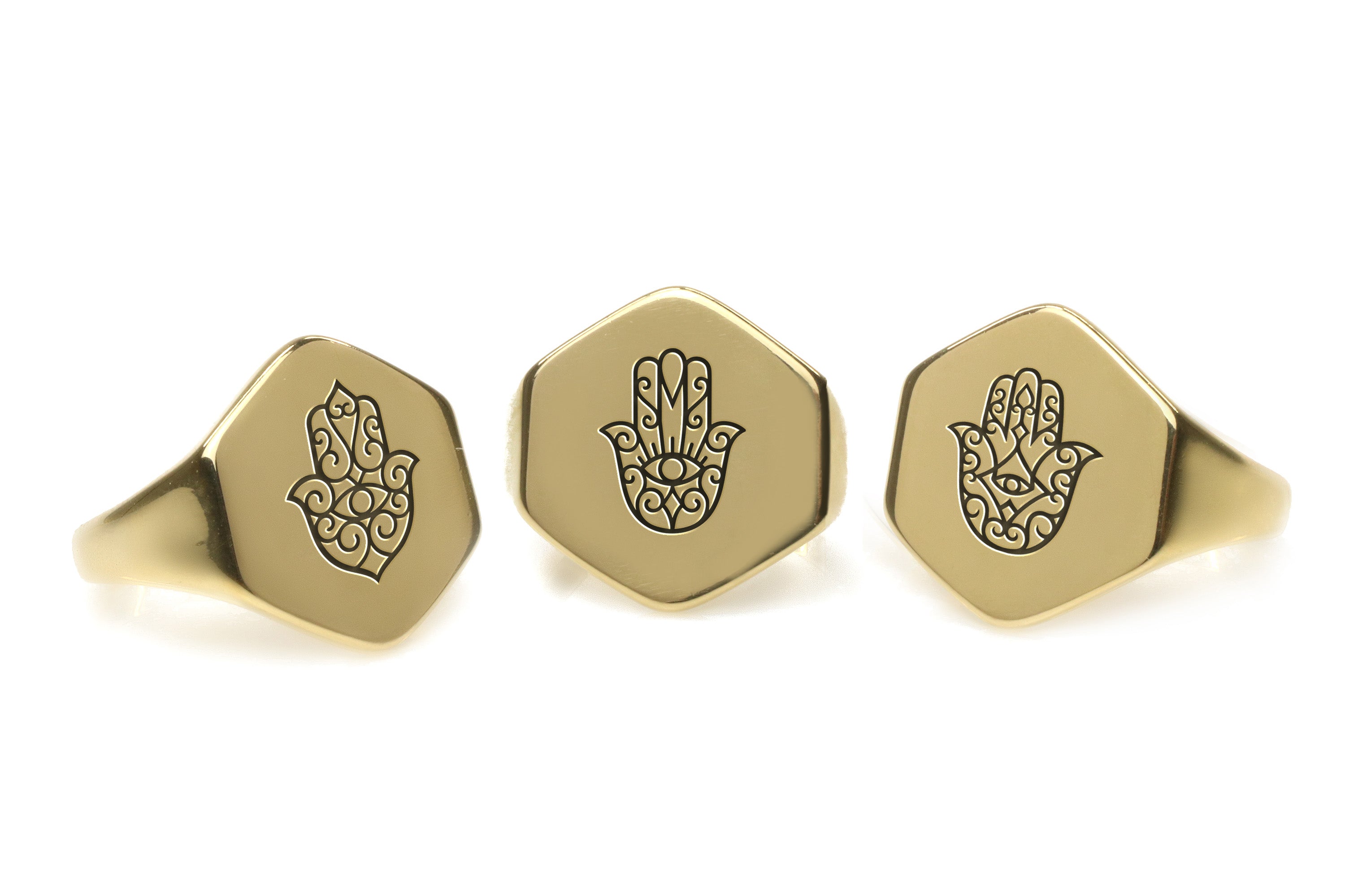 Hamsa Signet Ring