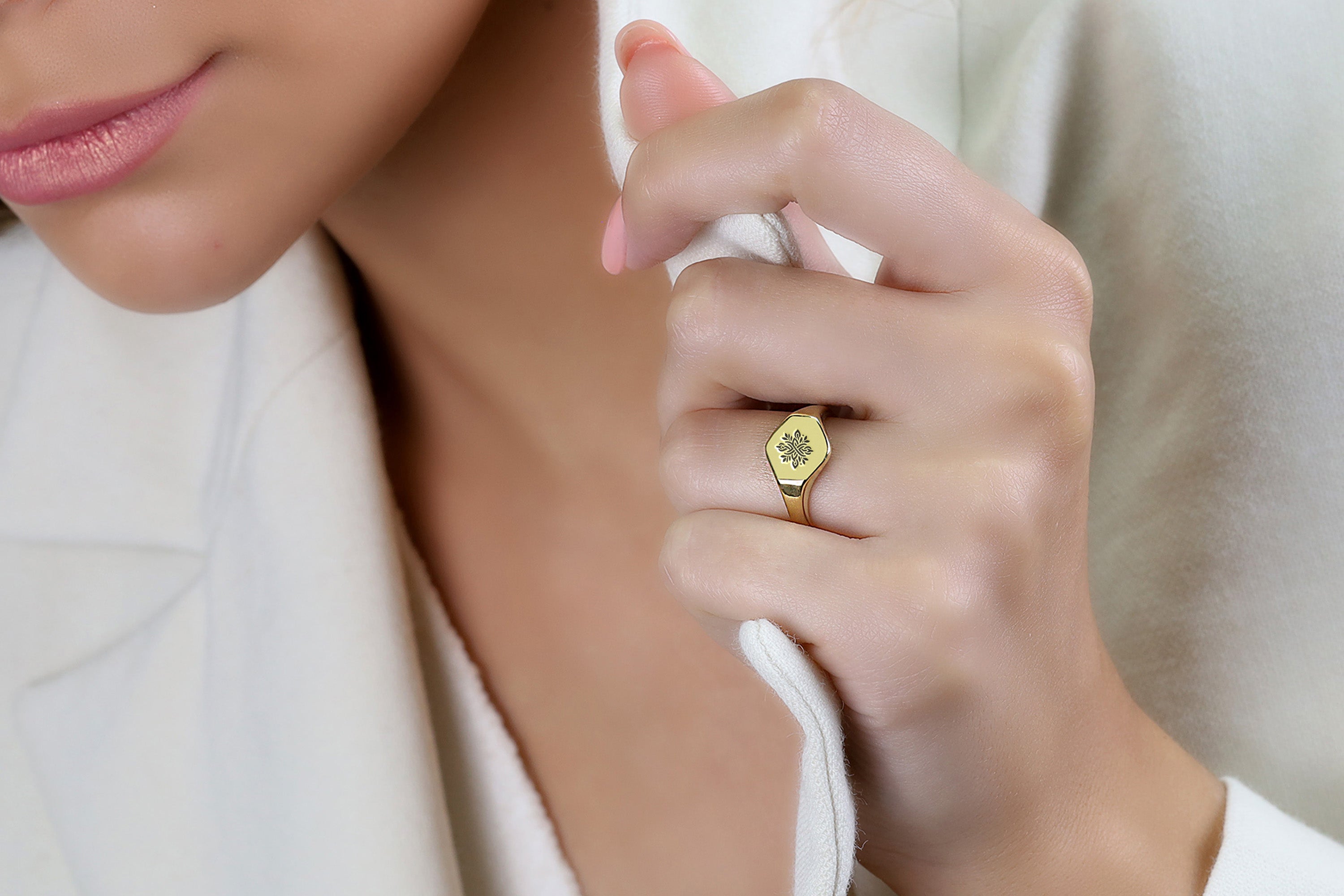 Engraved Catholic Ring