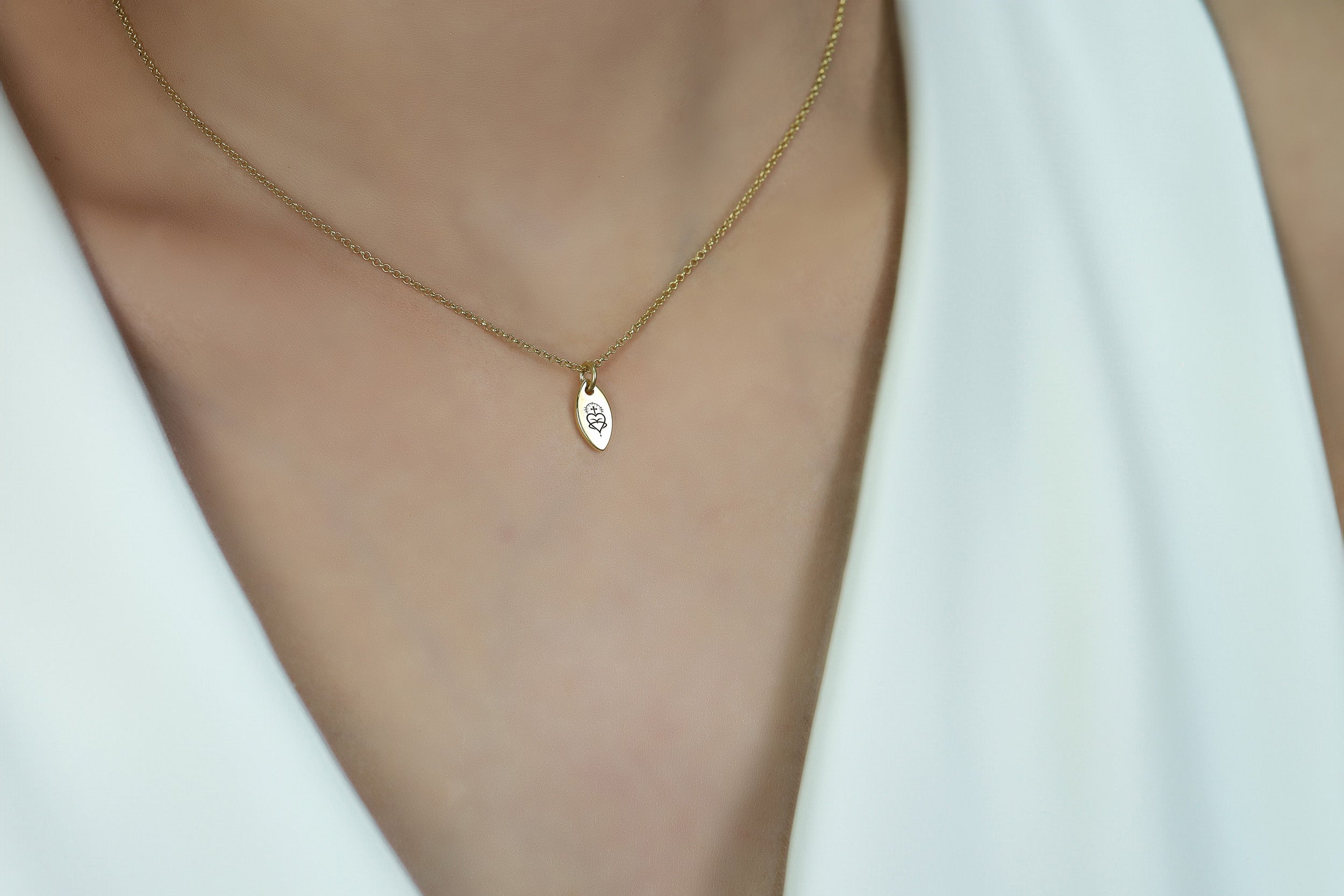 Heart & Cross Charm Necklace