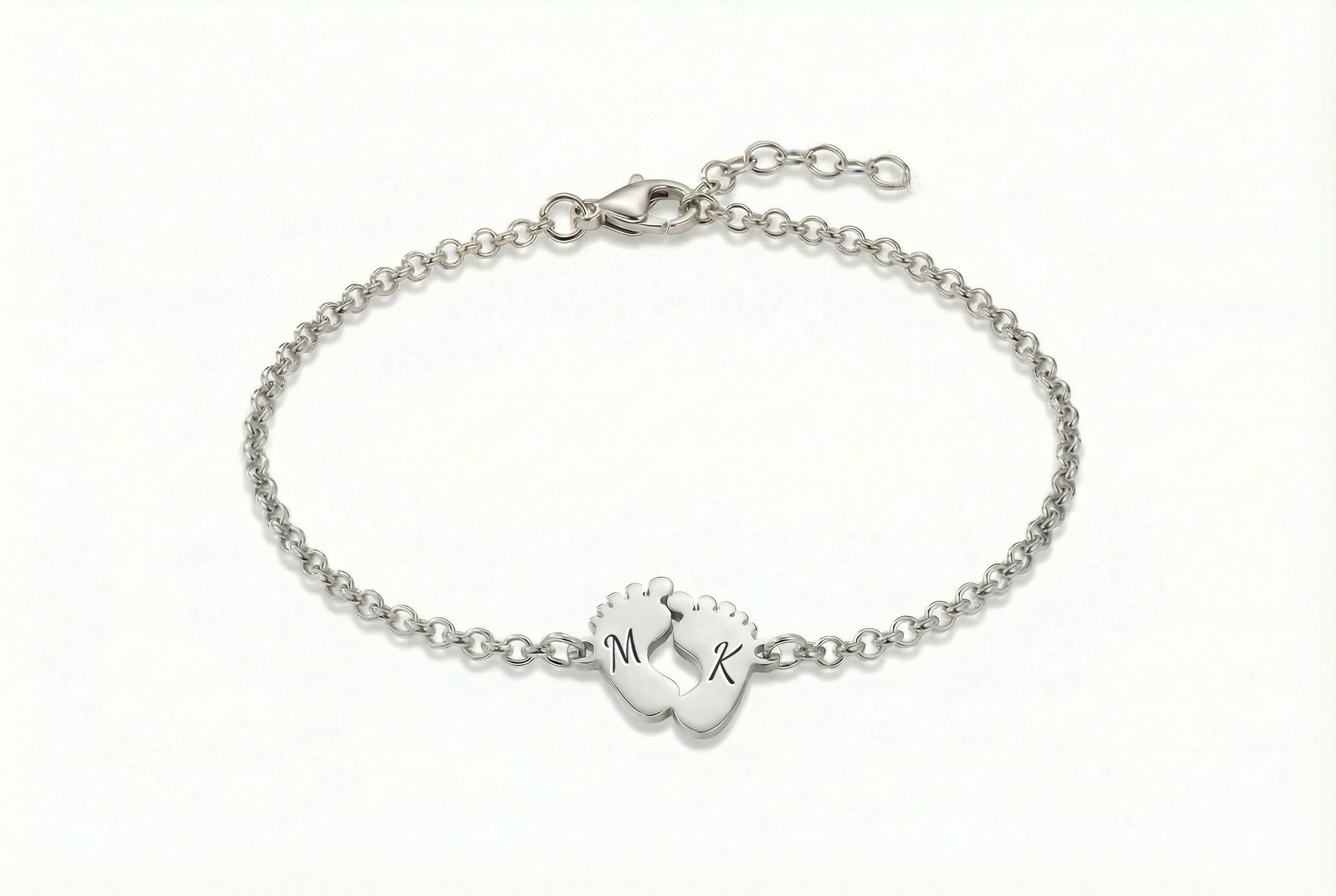 14k Gold Footprint Anklet