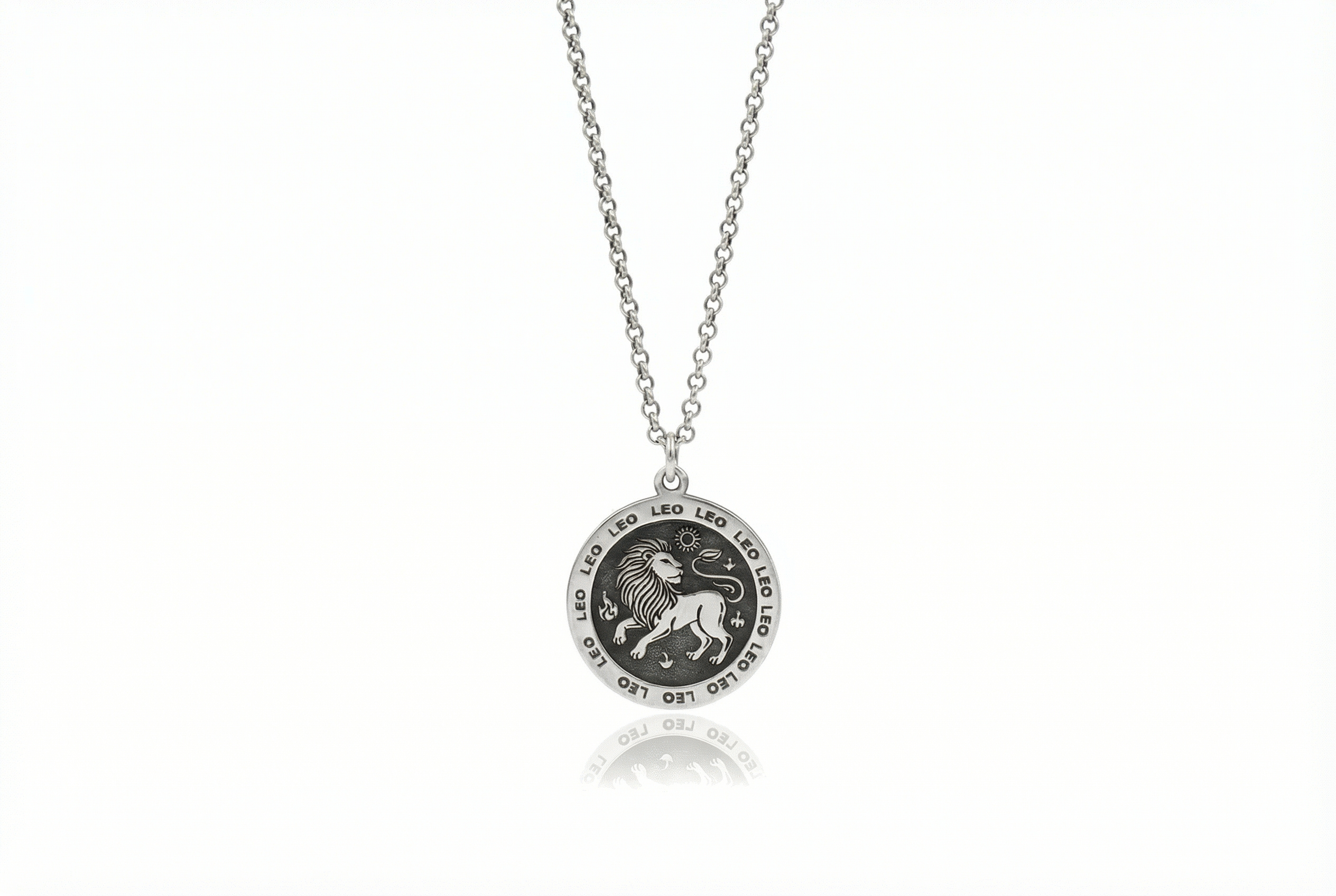 Leo Zodiac Coin Pendant