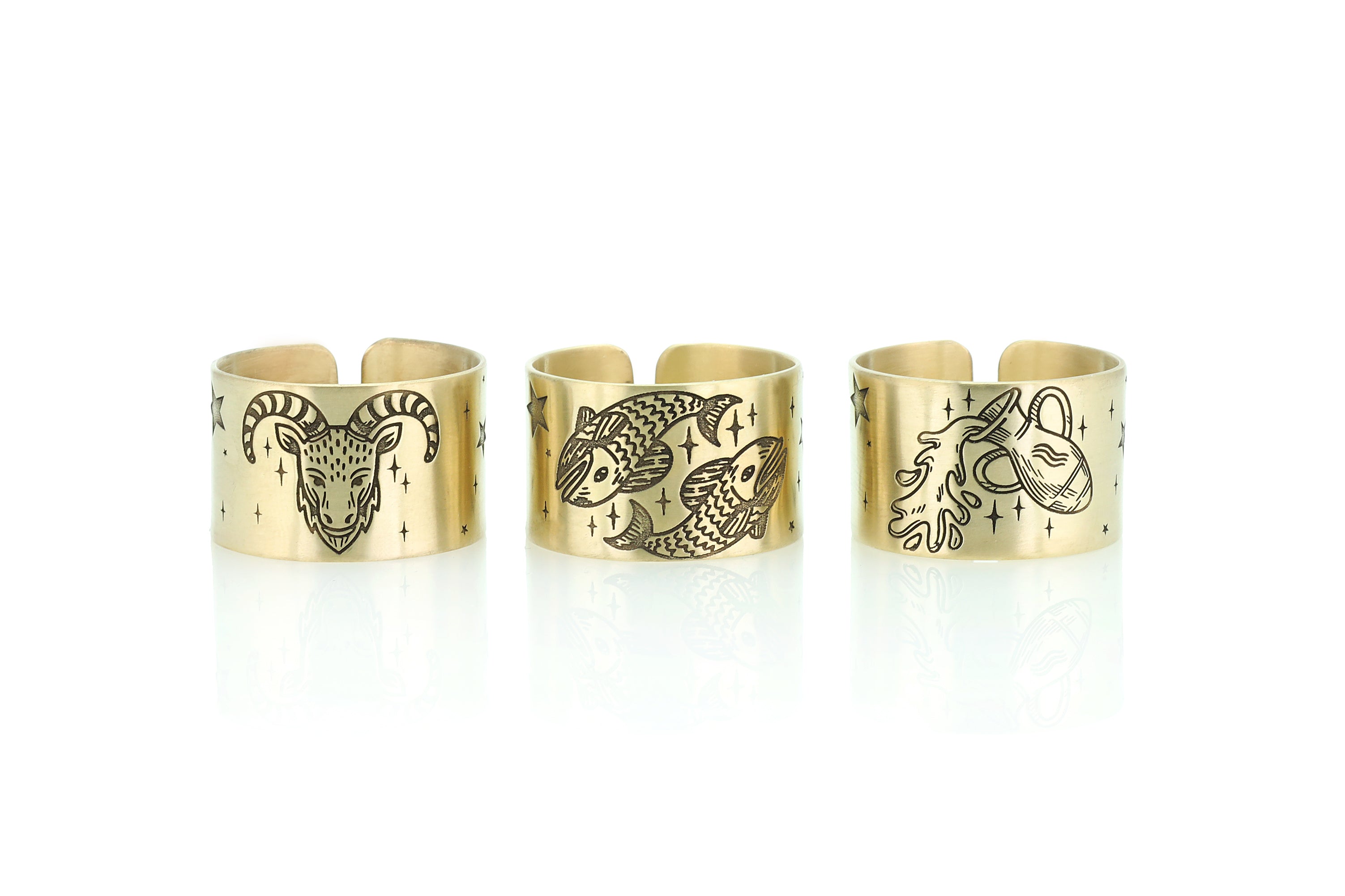 Custom Zodiac Pattern Ring