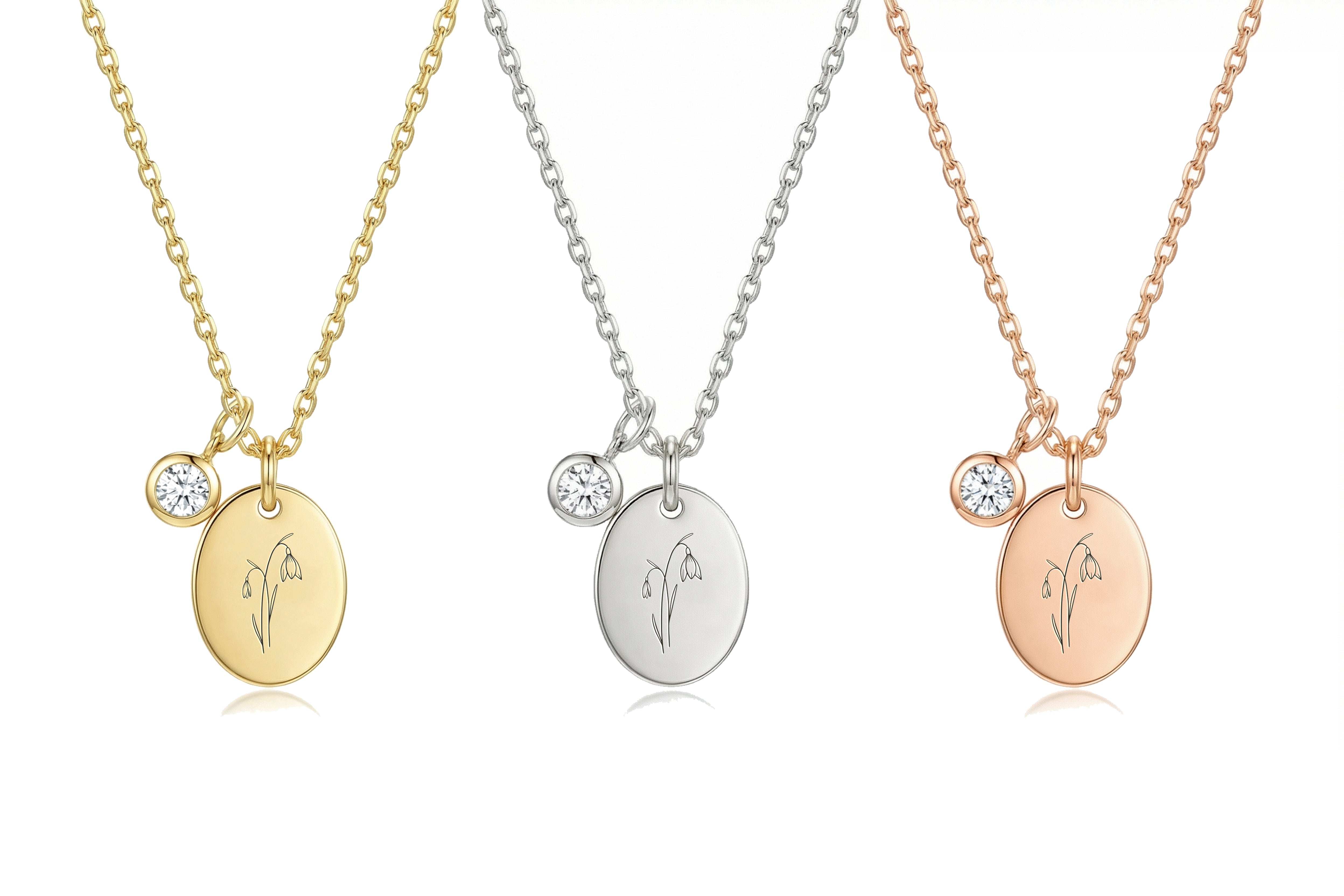 Birth Flower Necklace