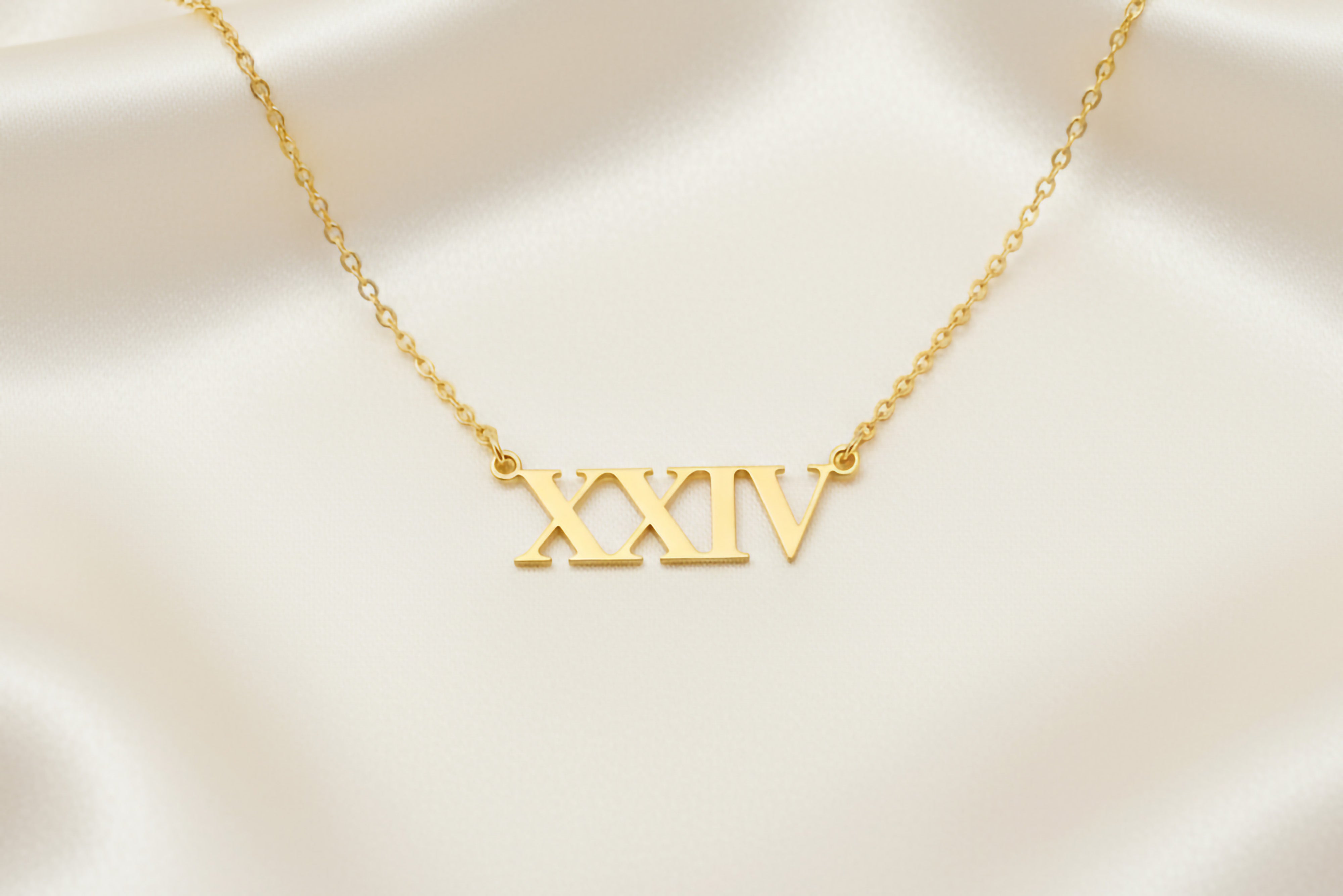 Roman Numbers Pendant Necklace