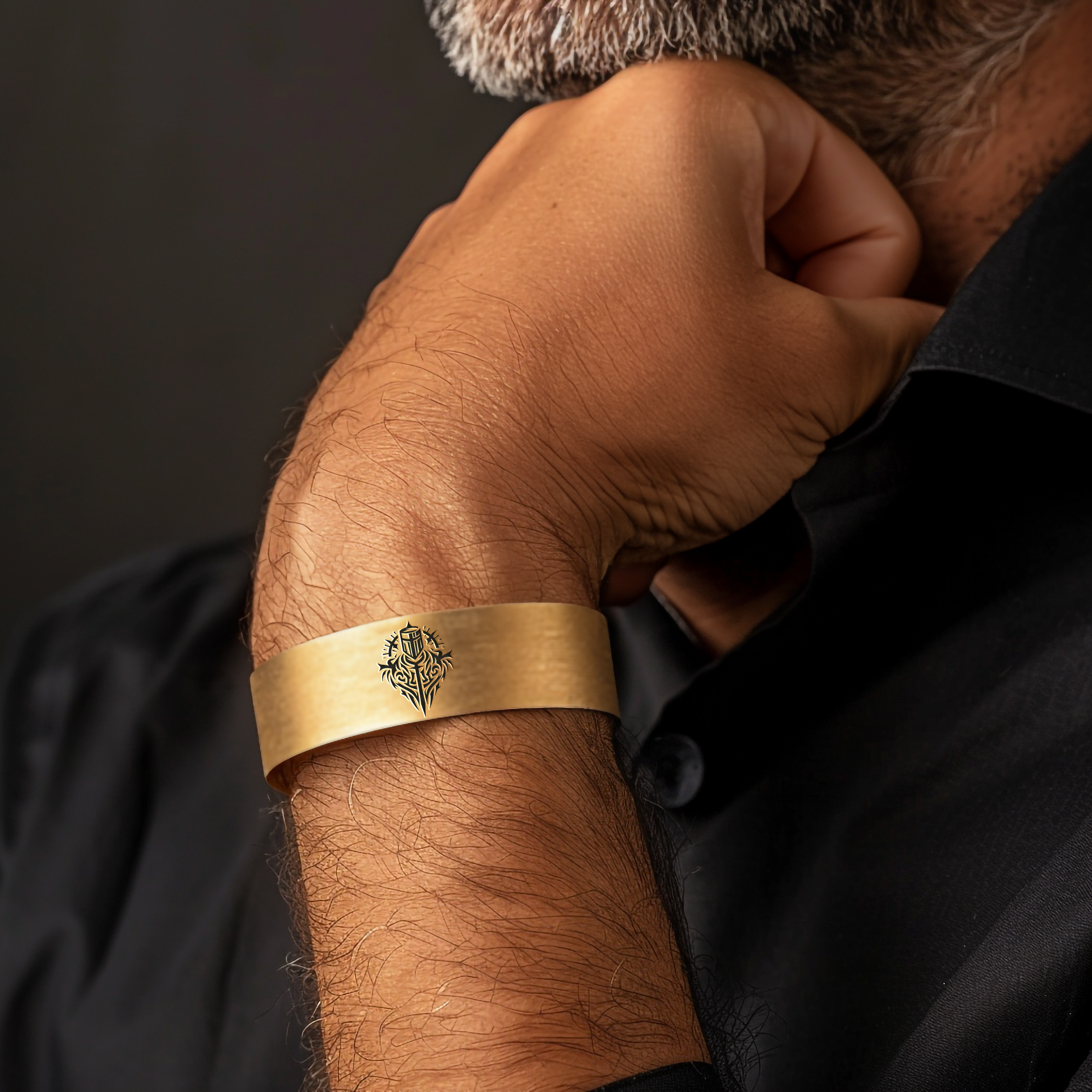 Engraved Knight Bracelet