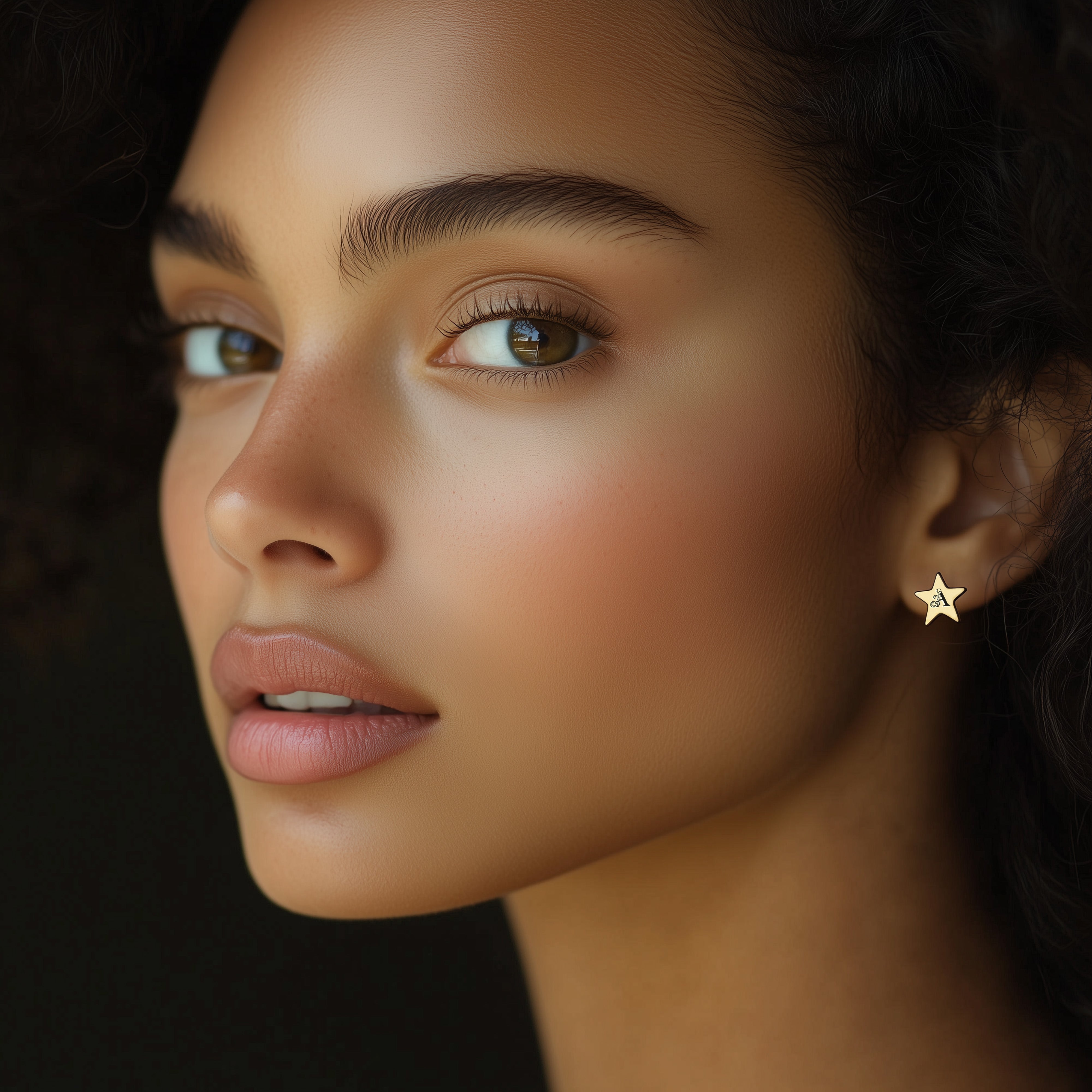 Custom Letter Stud Earrings