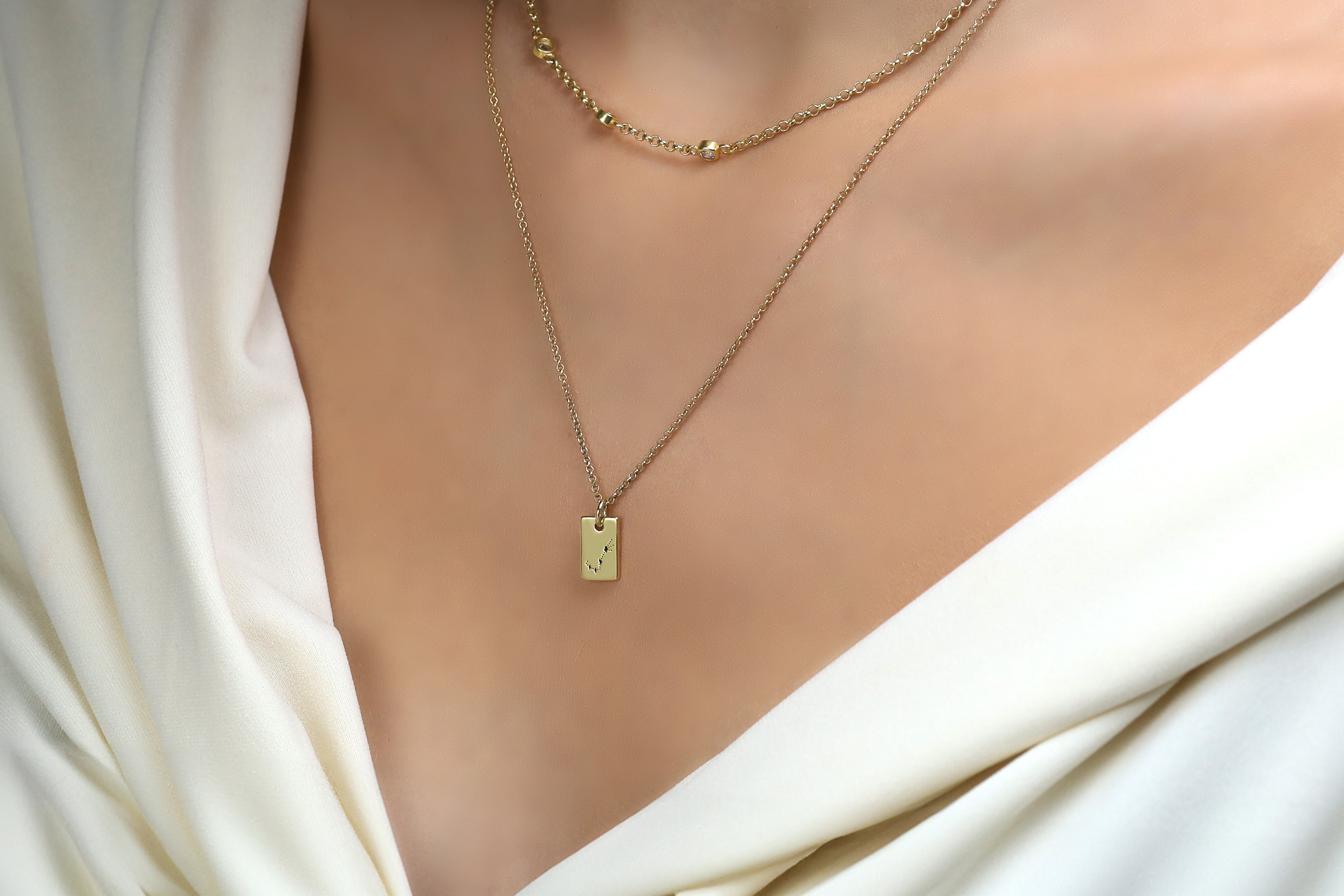 Engraved Scorpio Pendant Necklace