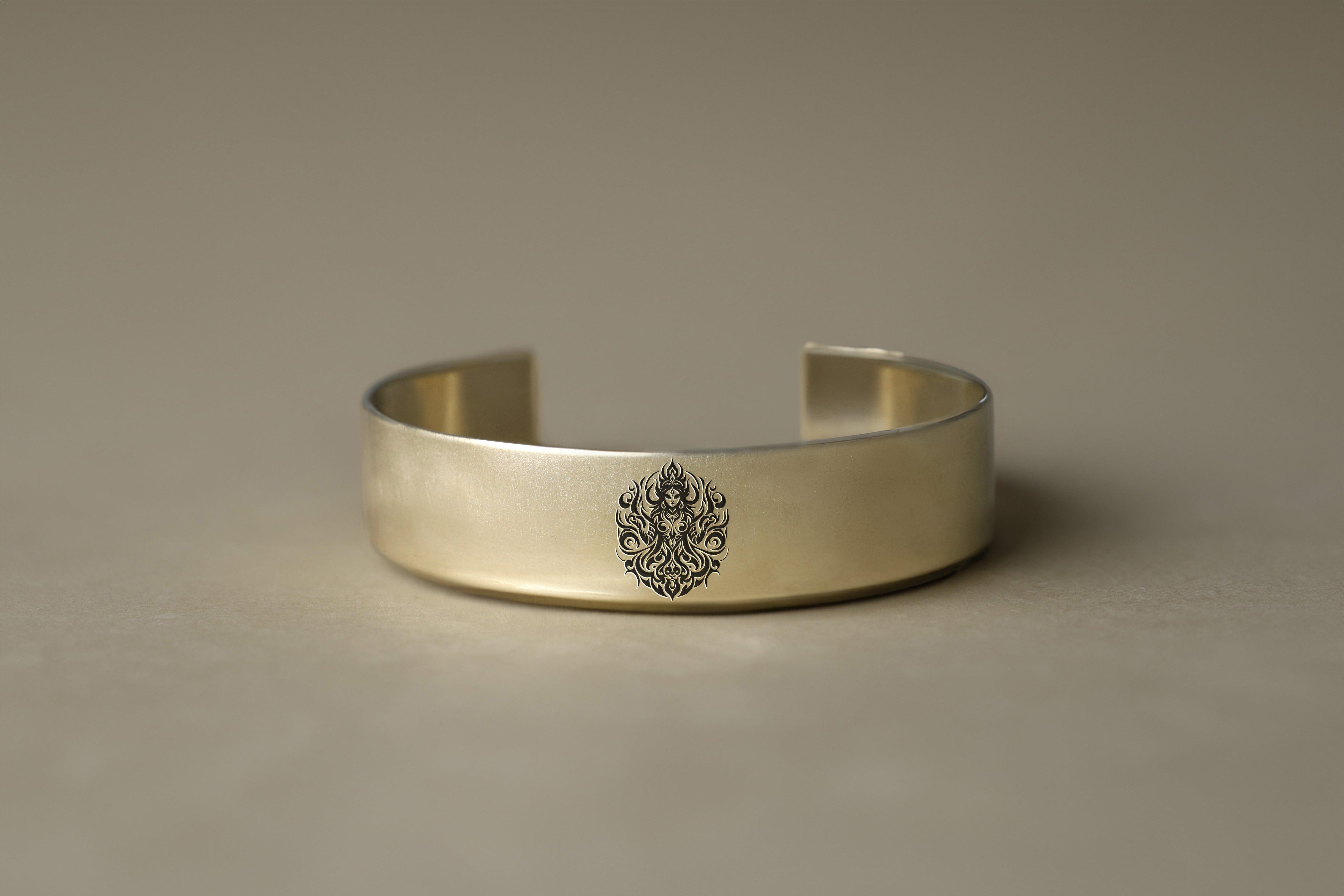 Engraved Goddess Kali Bracelet