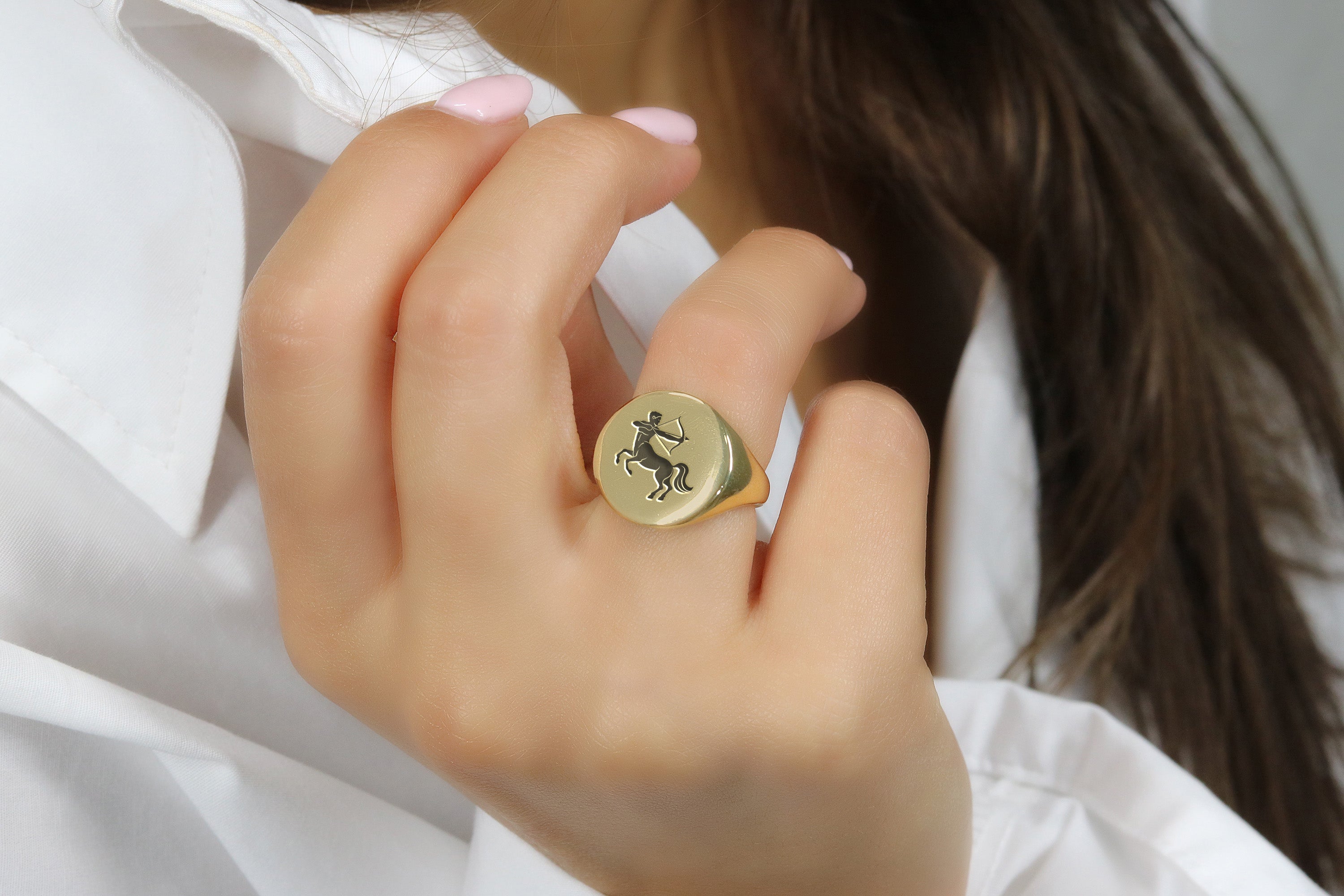 Custom Zodiac Signet Ring